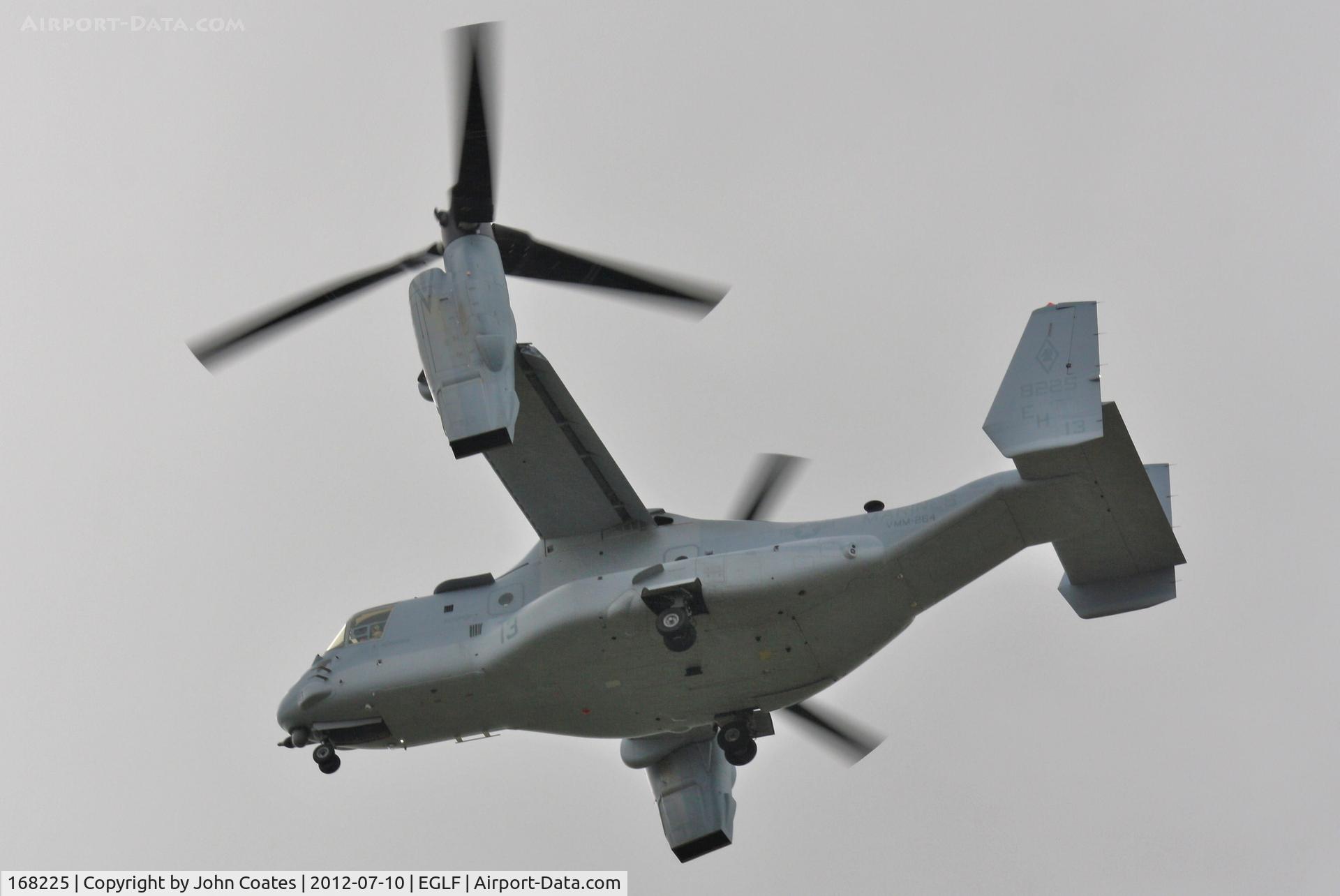 168225, 2012 Bell-Boeing MV-22B Osprey C/N D0175, At FIA 2012
