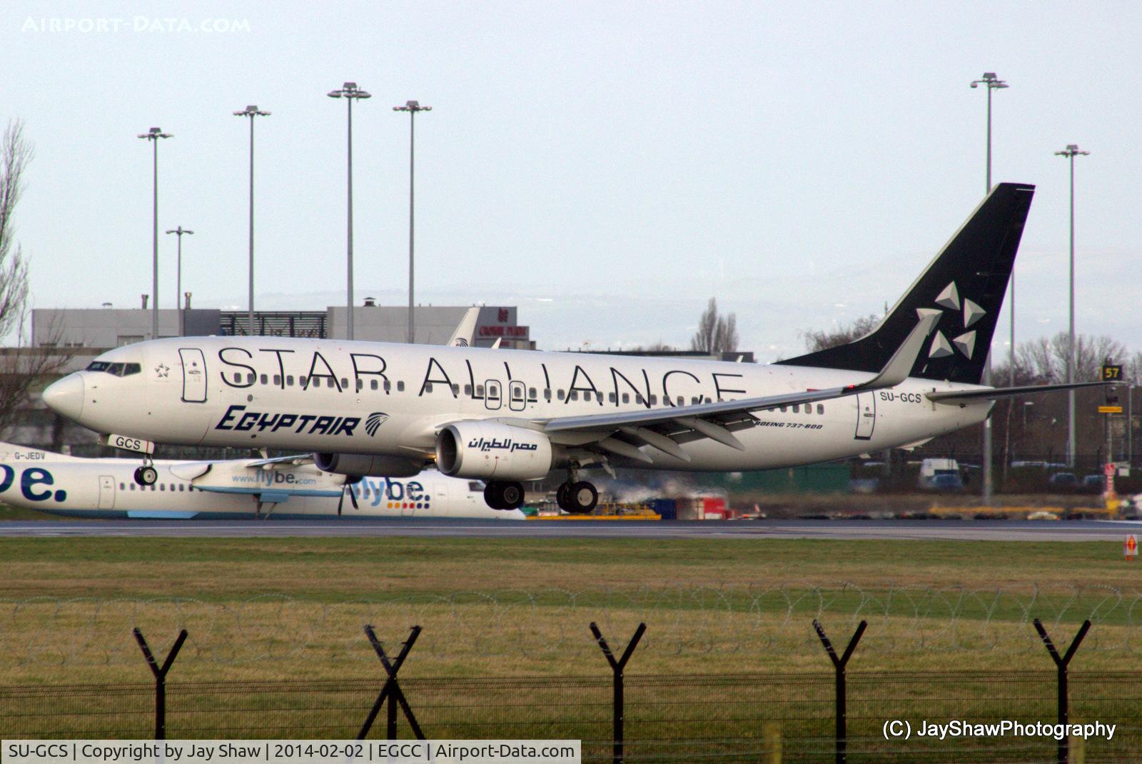 SU-GCS, 2008 Boeing 737-866 C/N 35563, Arrival 23R EGCC