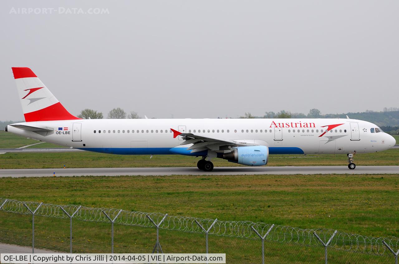 OE-LBE, 1998 Airbus A321-211 C/N 935, Austrian Airlines