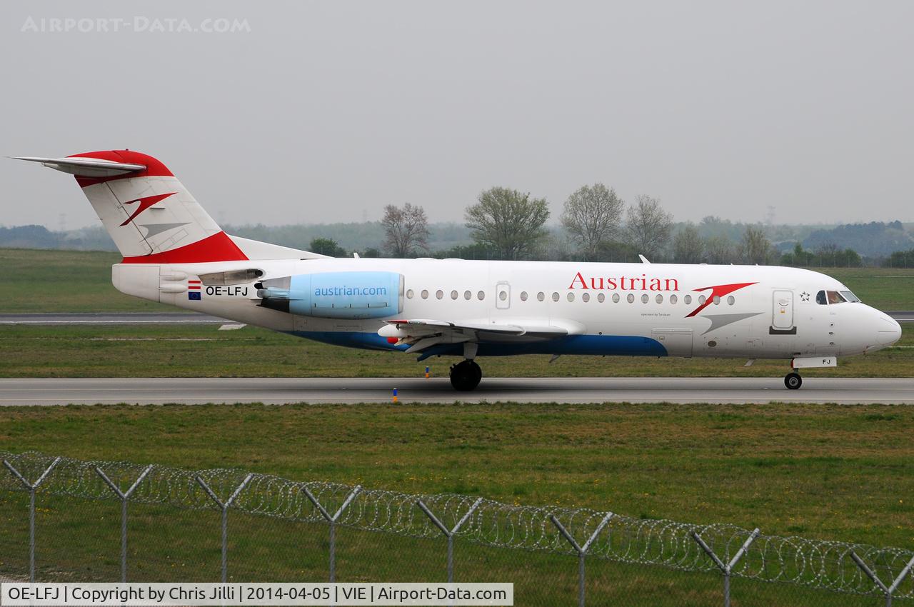 OE-LFJ, 1995 Fokker 70 (F-28-0070) C/N 11532, Austrian Airlines
