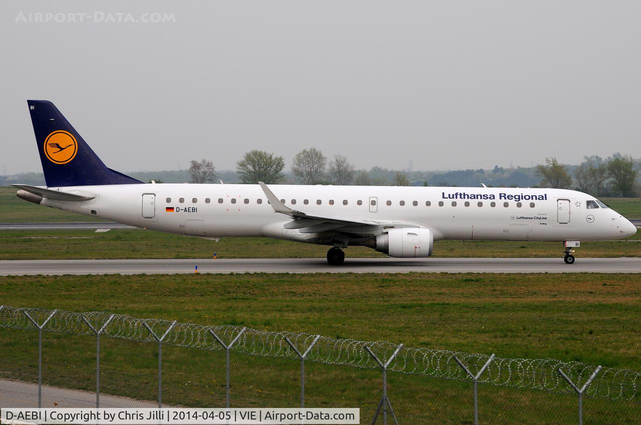 D-AEBI, 2011 Embraer 195LR (ERJ-190-200LR) C/N 19000464, Lufthansa Regional