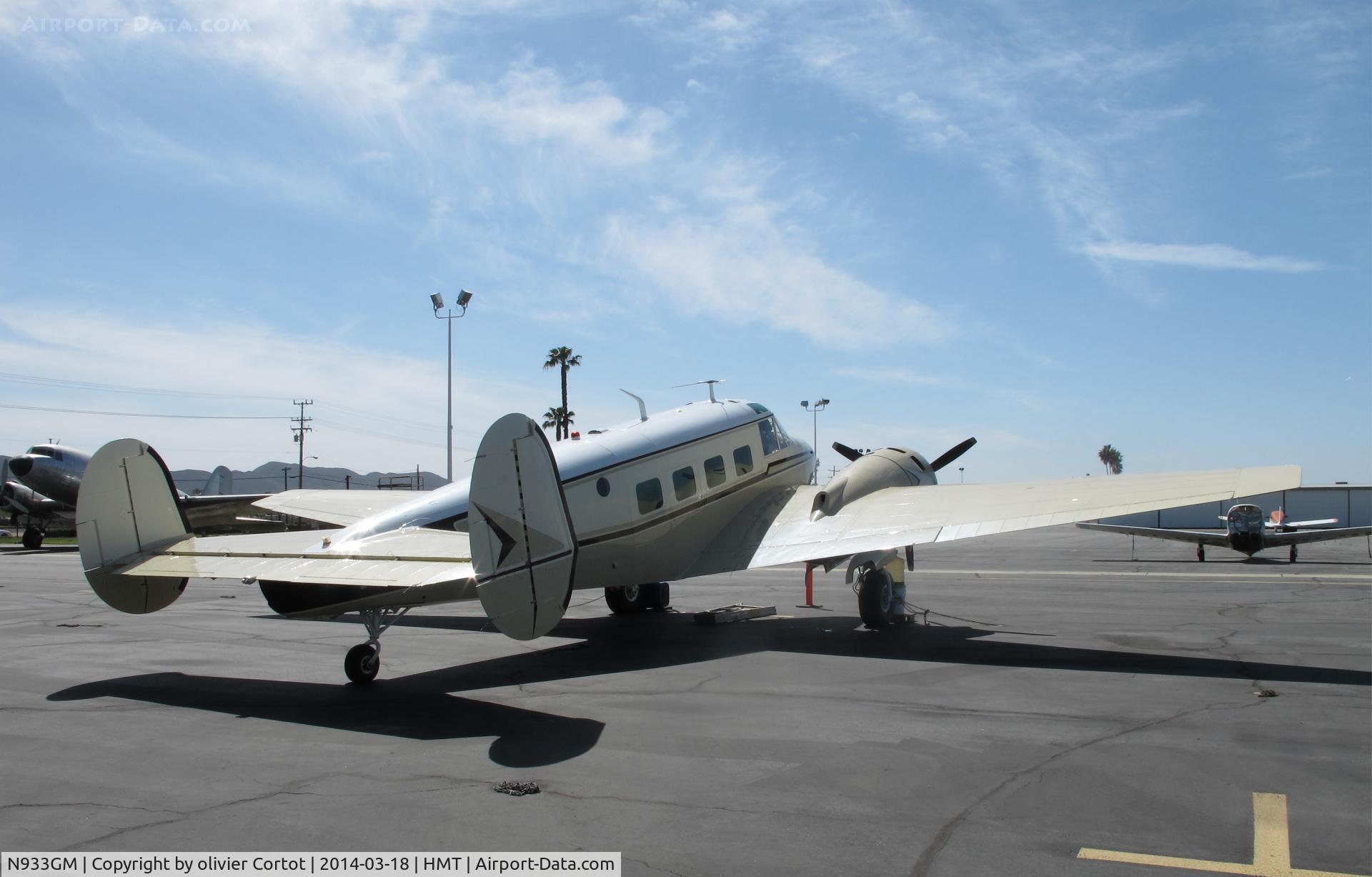 N933GM, 1960 Beech G18S C/N BA-533, rear view