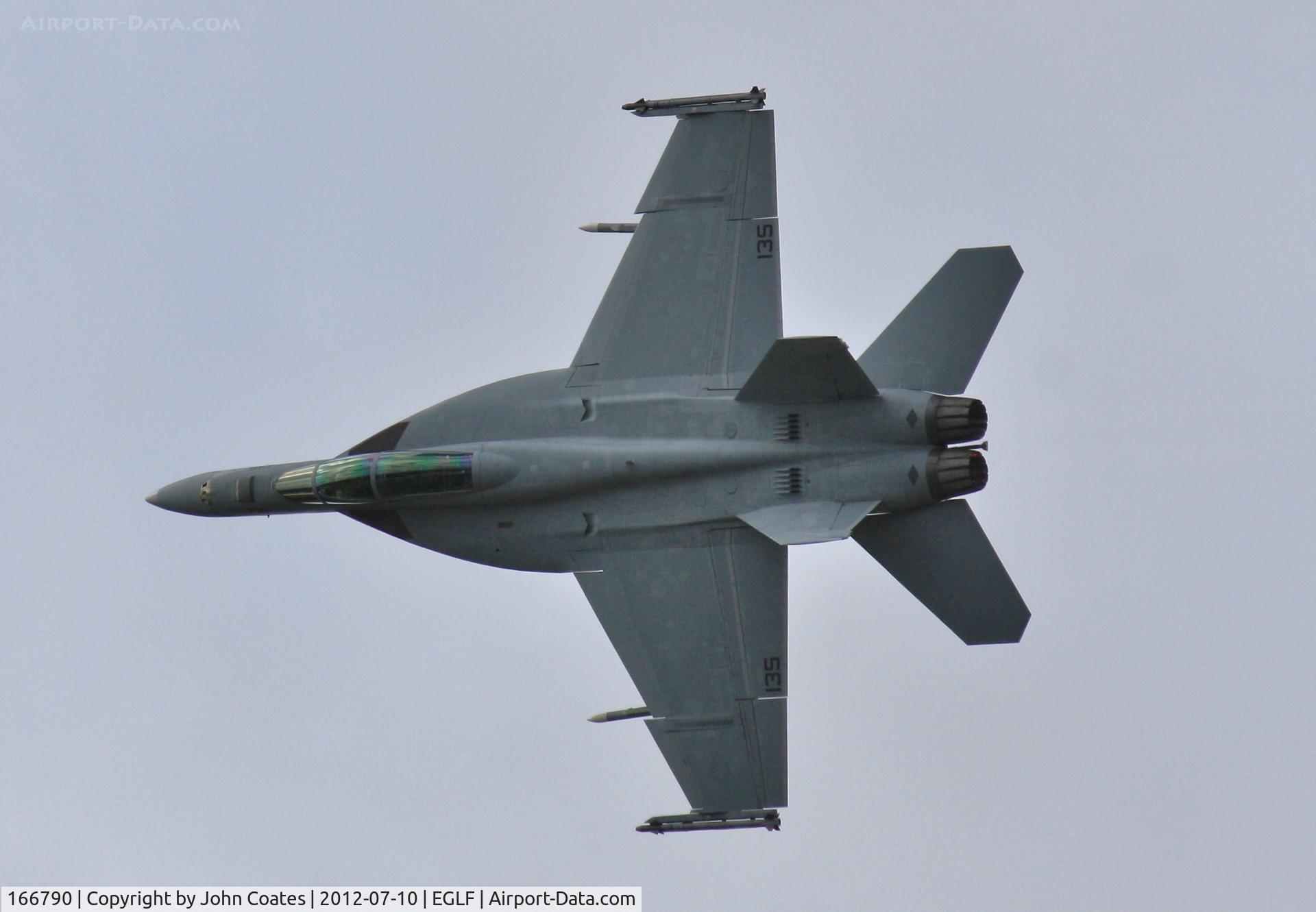 166790, Boeing F/A-18F Super Hornet C/N F-171, At FIA 2012