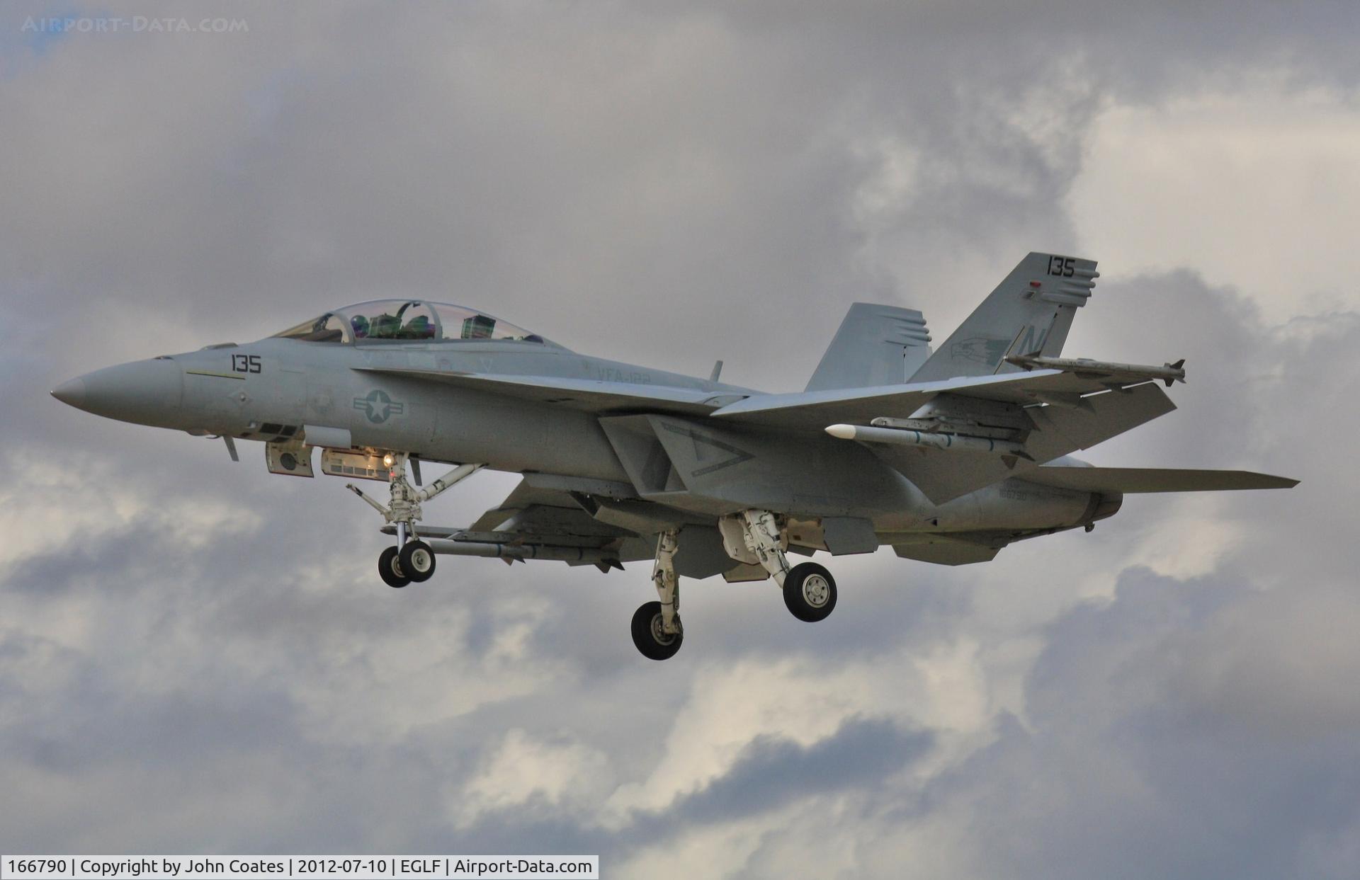 166790, Boeing F/A-18F Super Hornet C/N F-171, At FIA 2012