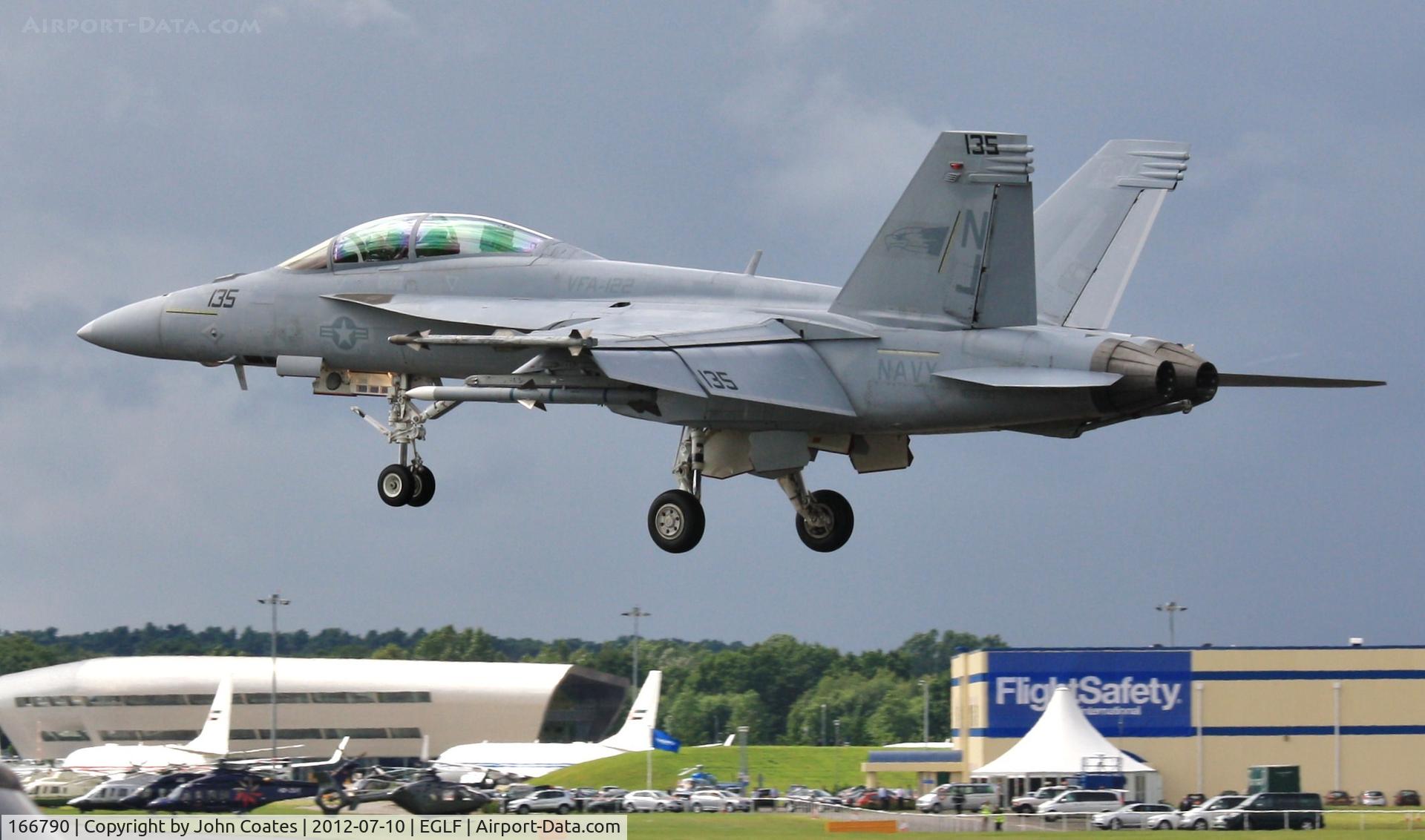 166790, Boeing F/A-18F Super Hornet C/N F-171, At FIA 2012