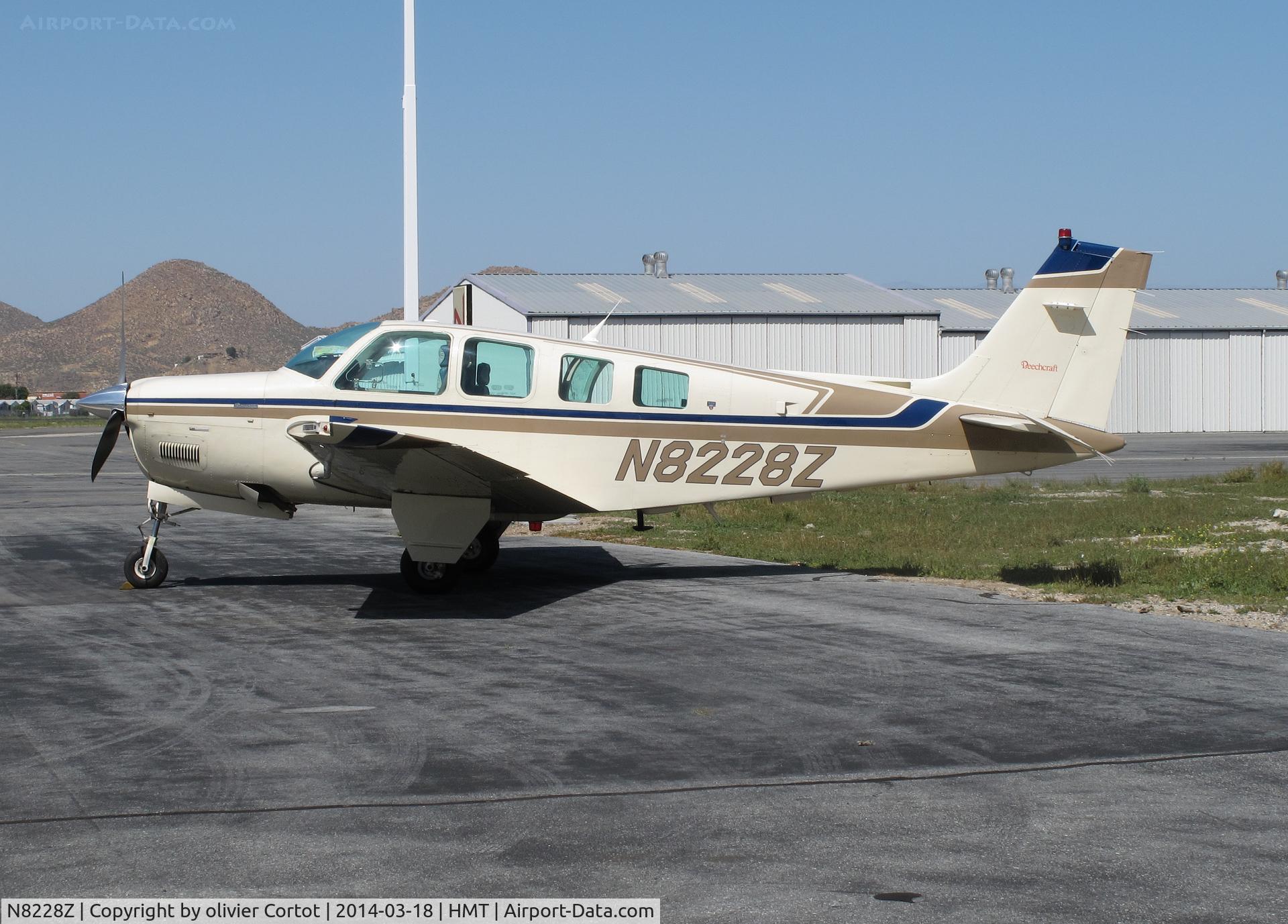 N8228Z, 1993 Beech A36 Bonanza 36 C/N E-2800, Hemet
