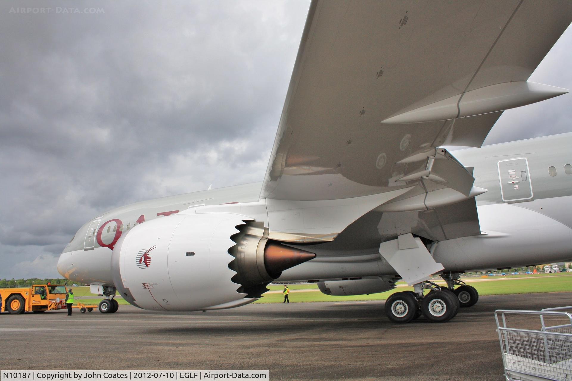 N10187, 2012 Boeing 787-8 Dreamliner Dreamliner C/N 38320, Taxies to display at FIA 2012