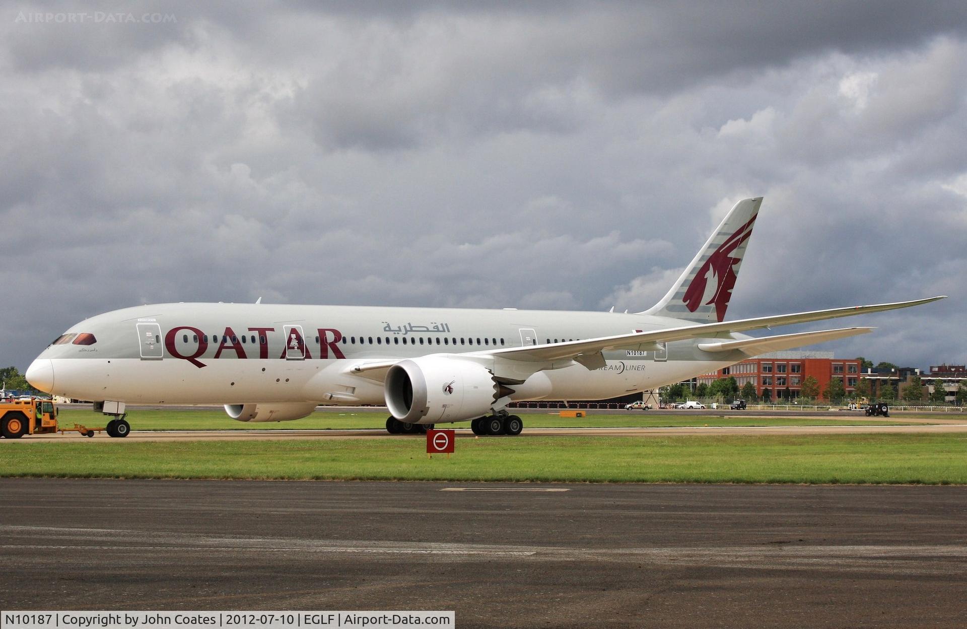 N10187, 2012 Boeing 787-8 Dreamliner Dreamliner C/N 38320, At FIA 2012