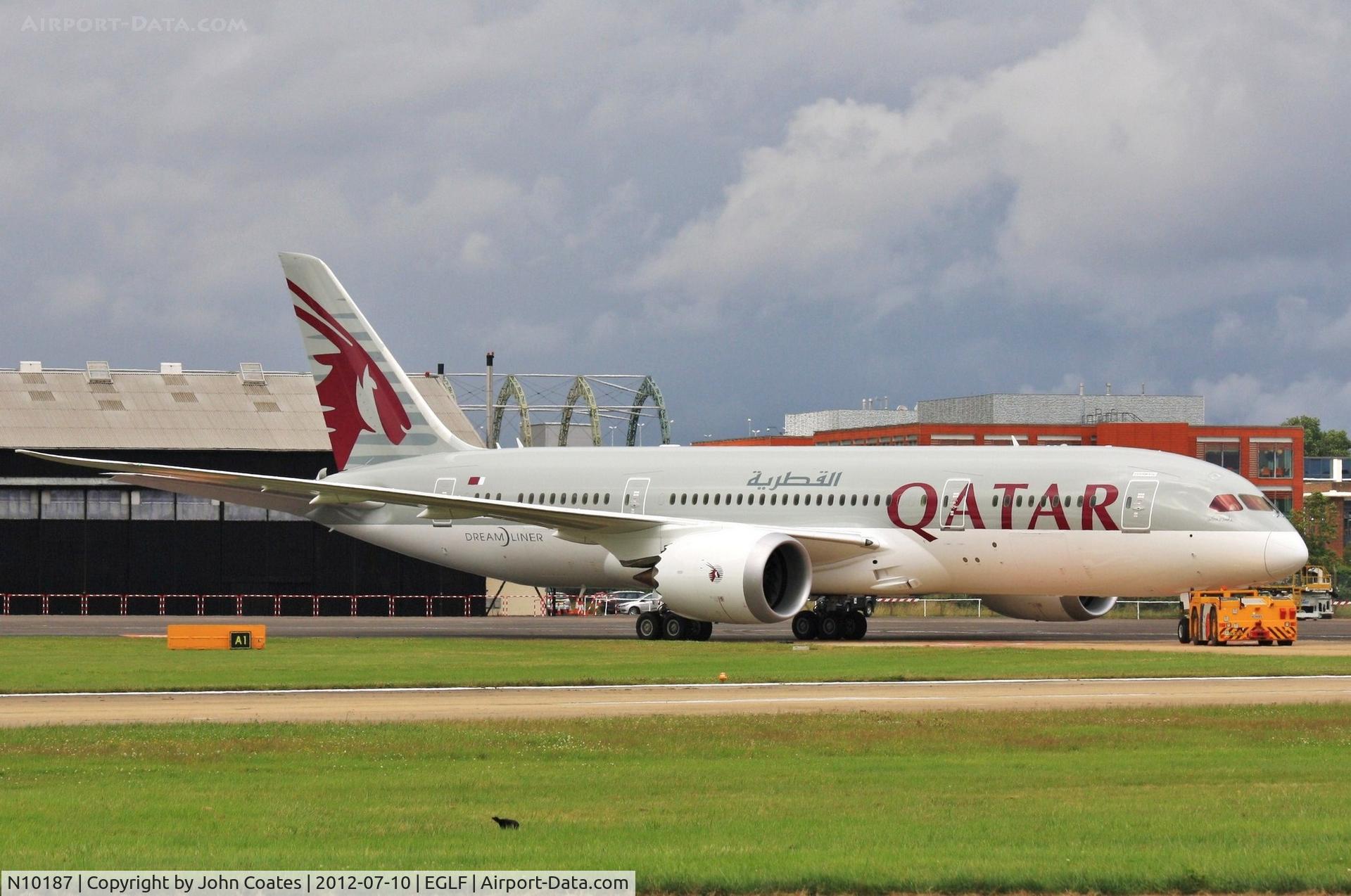 N10187, 2012 Boeing 787-8 Dreamliner Dreamliner C/N 38320, At FIA 2012
