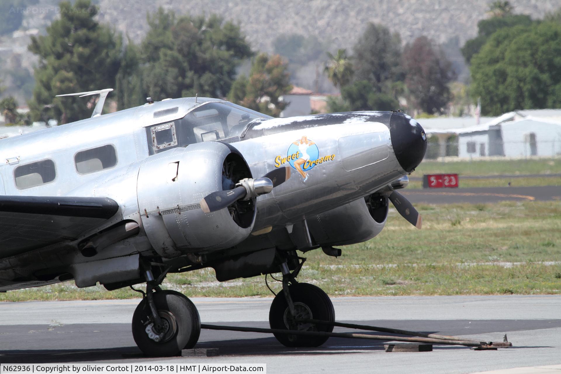 N62936, Beech D18S C/N CA-38, the nose