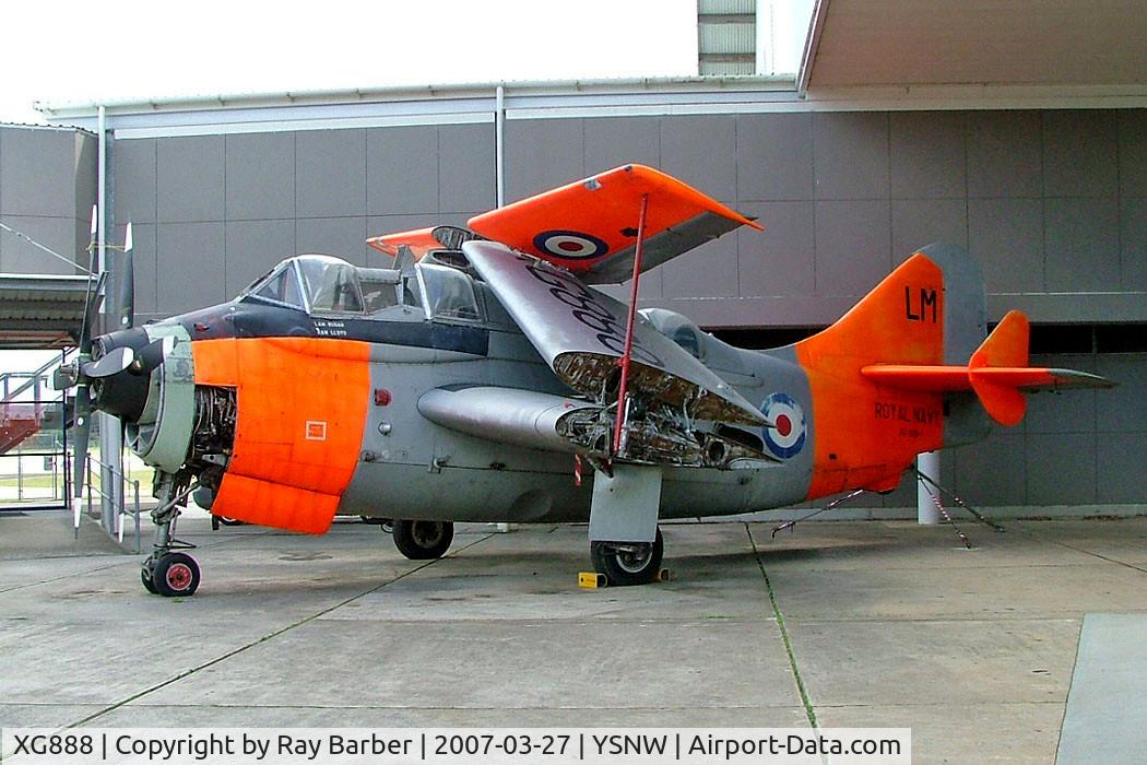 XG888, 1957 Fairey Gannet T.5 C/N F9417, Fairey Gannet T.5 [F.9417] (Royal Navy) Nowra~VH 27/03/2007