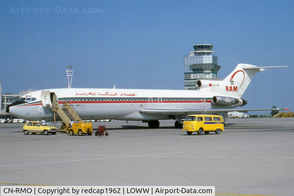 CN-RMO, 1976 Boeing 727-2B6 C/N 21297/1236, Old VIE tower in the background