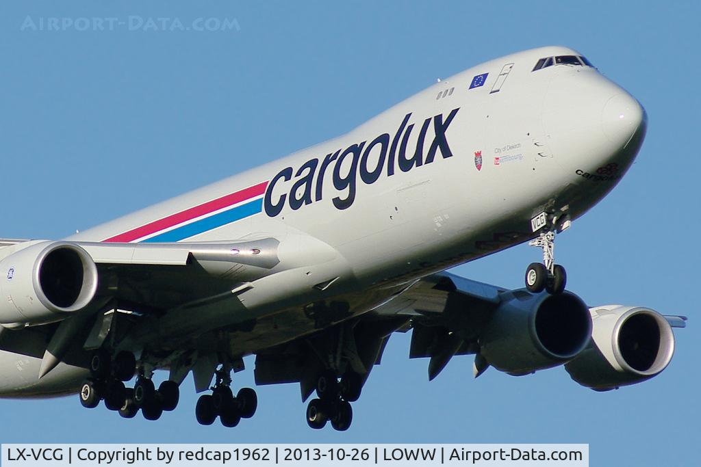 LX-VCG, 2012 Boeing 747-8R7F C/N 35812, Approaching RWY 16
