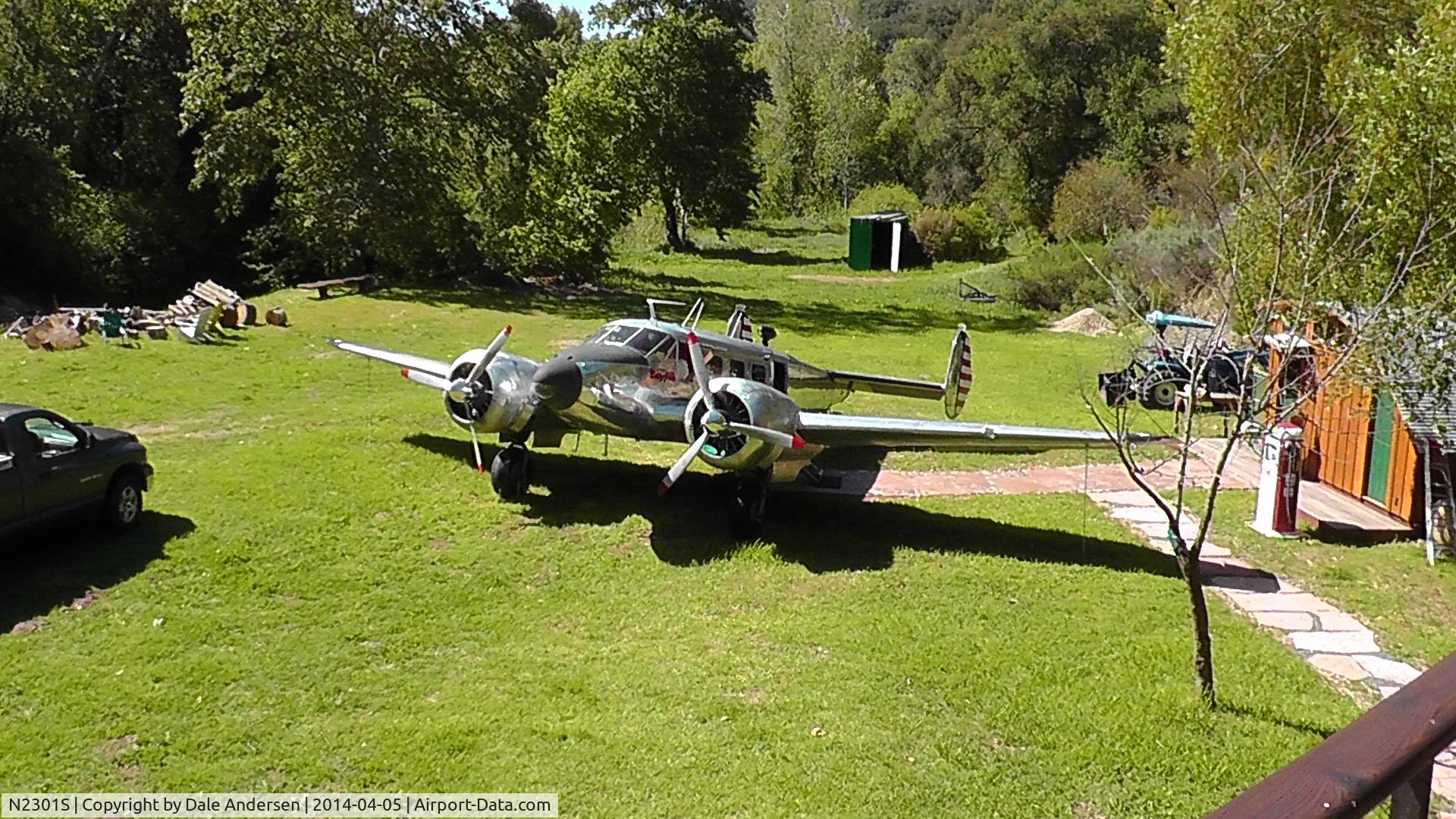 N2301S, 1951 Beech C-45H Expeditor C/N AF-251, Being used as a guest lodging and conversation piece on private property