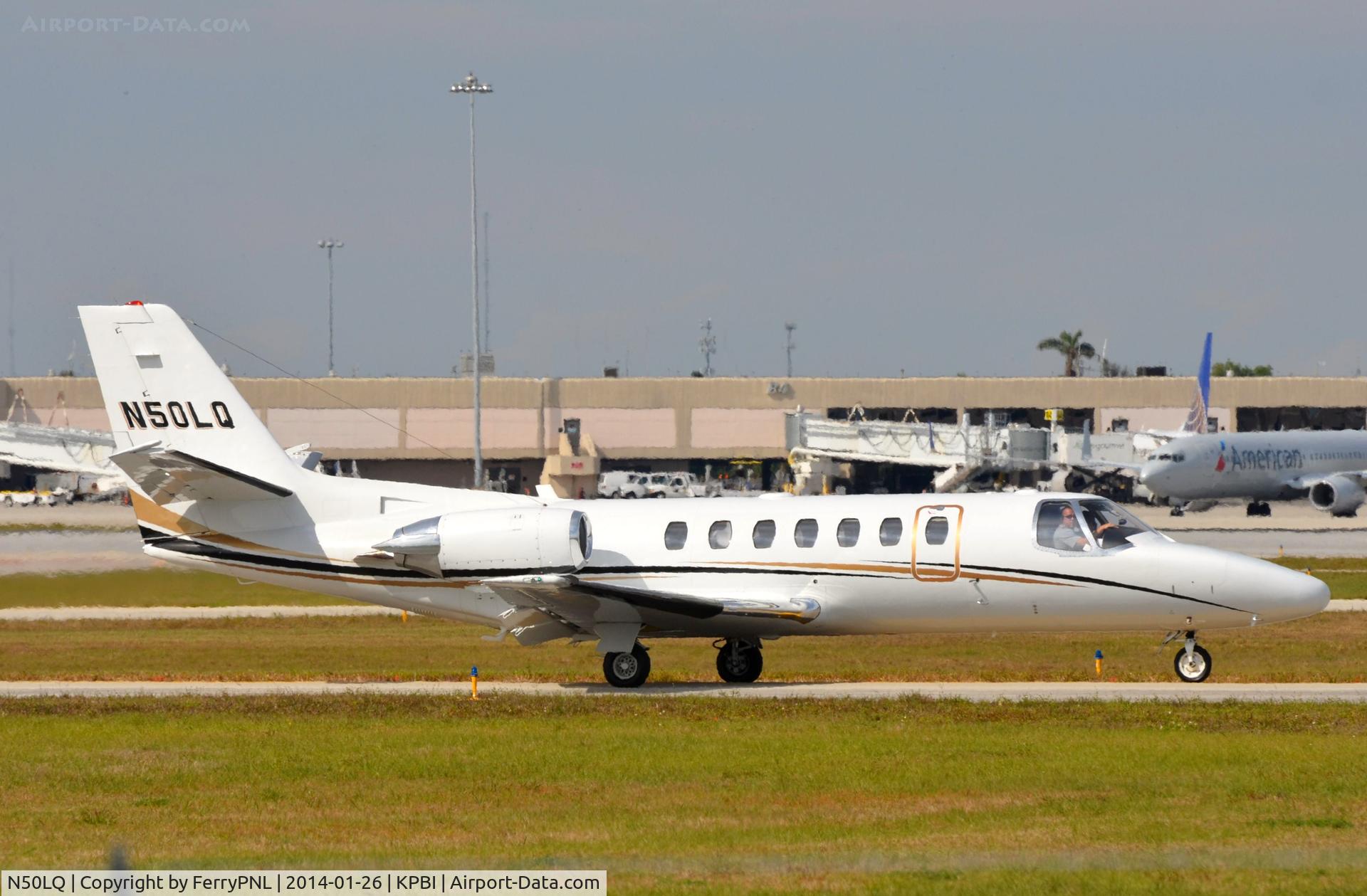 N50LQ, 1996 Cessna 560 Citation Ultra C/N 560-0347, GJM Holdings LLC Ce560 taxying in