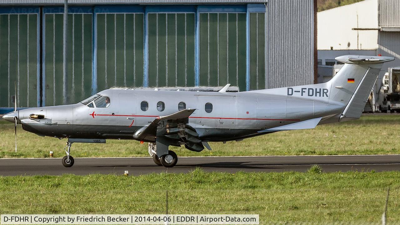 D-FDHR, 2008 Pilatus PC-12/47E C/N 1065, decelerating after touchdown