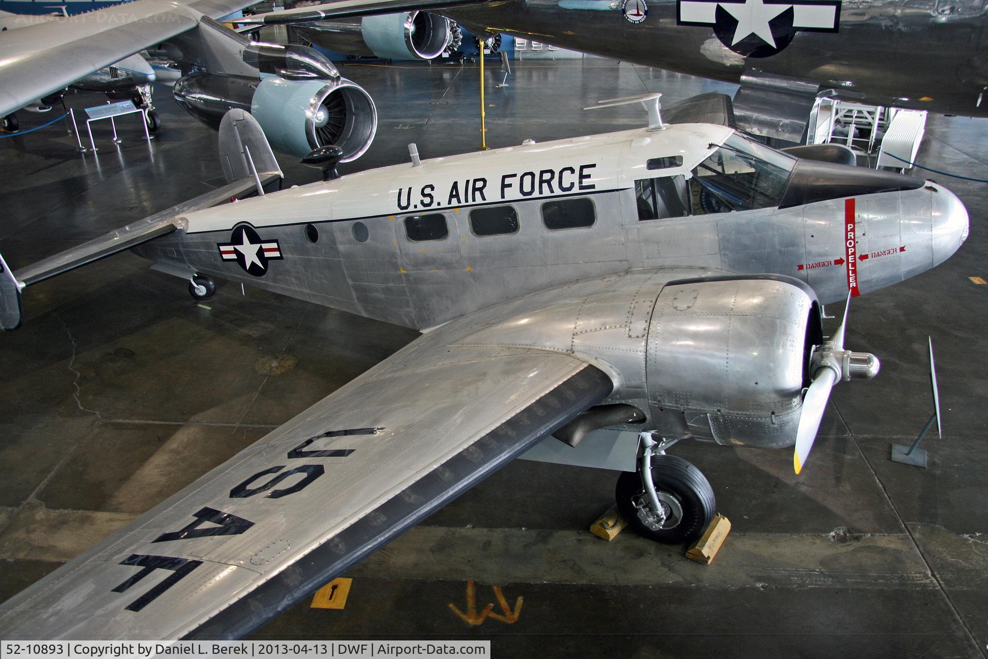 52-10893, 1952 Beech C-45H Expeditor C/N AF-823, Nice to see this classic aircraft among the celebrities in the Presidential Gallery.