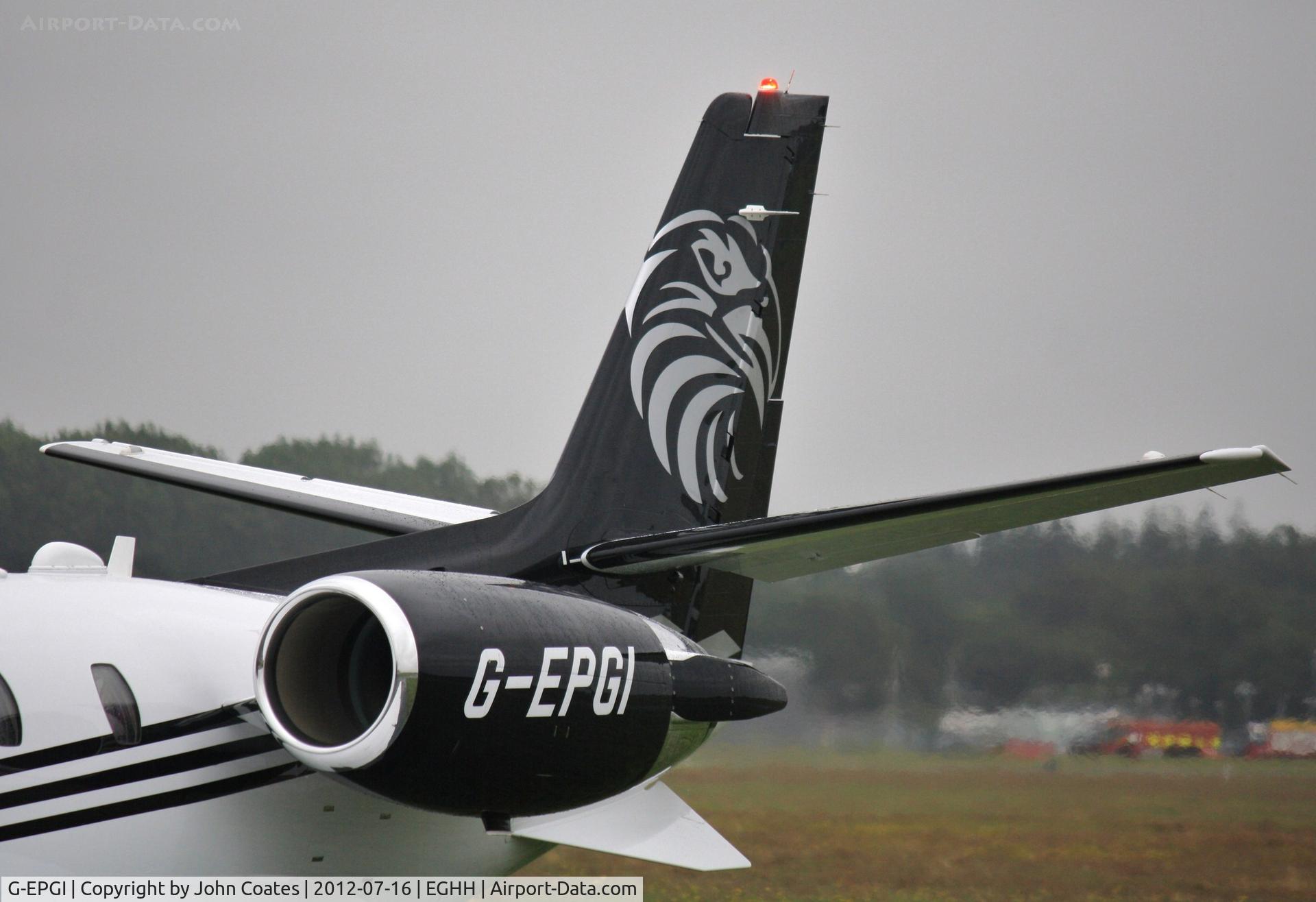 G-EPGI, 2012 Cessna 560XL Citation XLS+ C/N 560-6106, Tail details