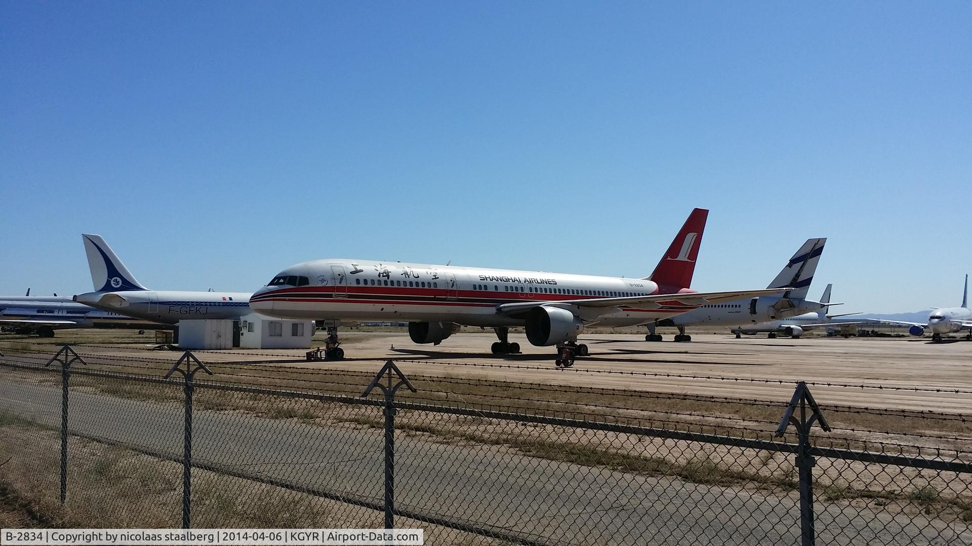 B-2834, 1993 Boeing 757-26D C/N 27183, Parked at Goodyear Airport, Goodyear AZ, USA