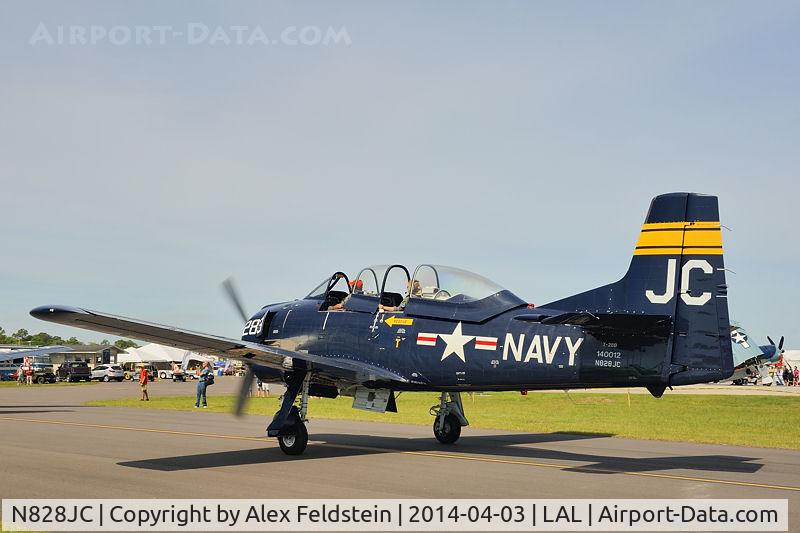 N828JC, 1955 North American T-28B Trojan C/N 219-11, Sun-N-Fun 2014