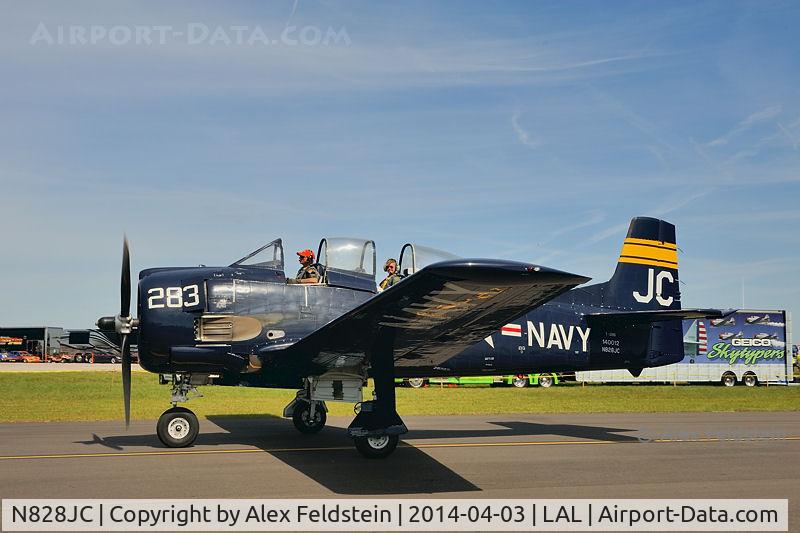 N828JC, 1955 North American T-28B Trojan C/N 219-11, Sun-N-Fun 2014