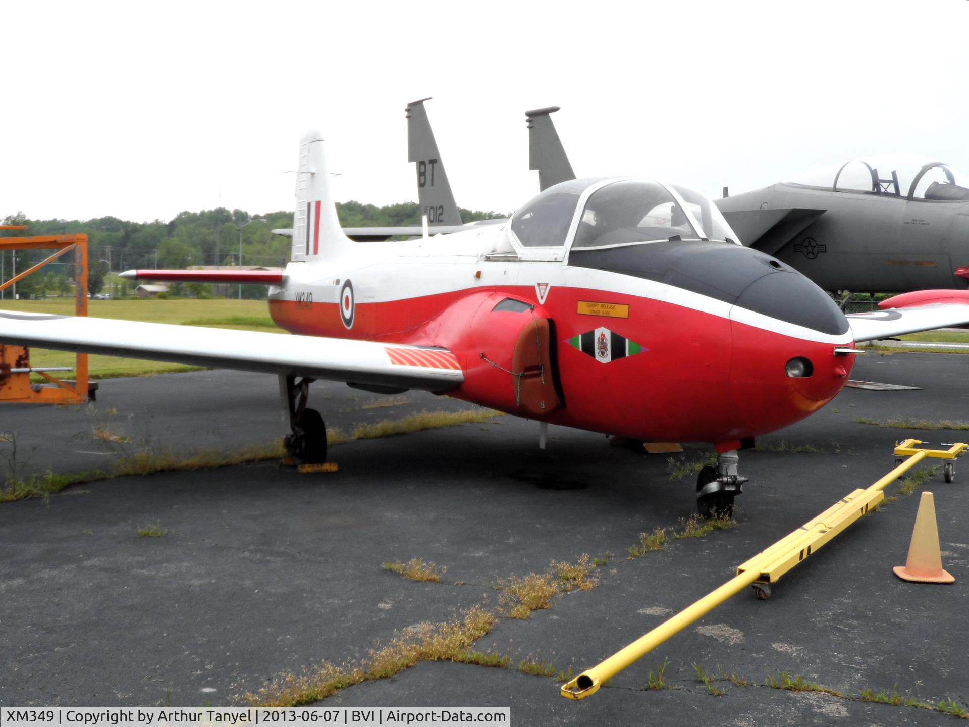 XM349, 1958 Hunting P-84 Jet Provost T.3A C/N PAC/W/6306, On display @ BVI Air Heritage Museum
