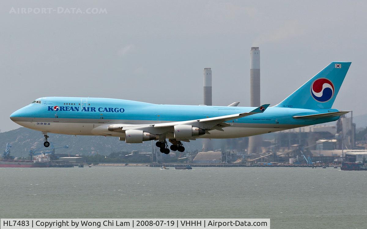 HL7483, 1991 Boeing 747-4B5 C/N 25275, Korean Air Cargo