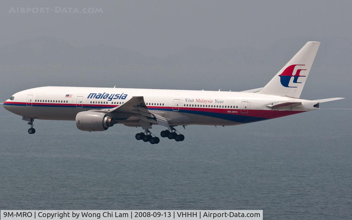 9M-MRO, 2002 Boeing 777-2H6/ER C/N 28420, Malaysia Airlines