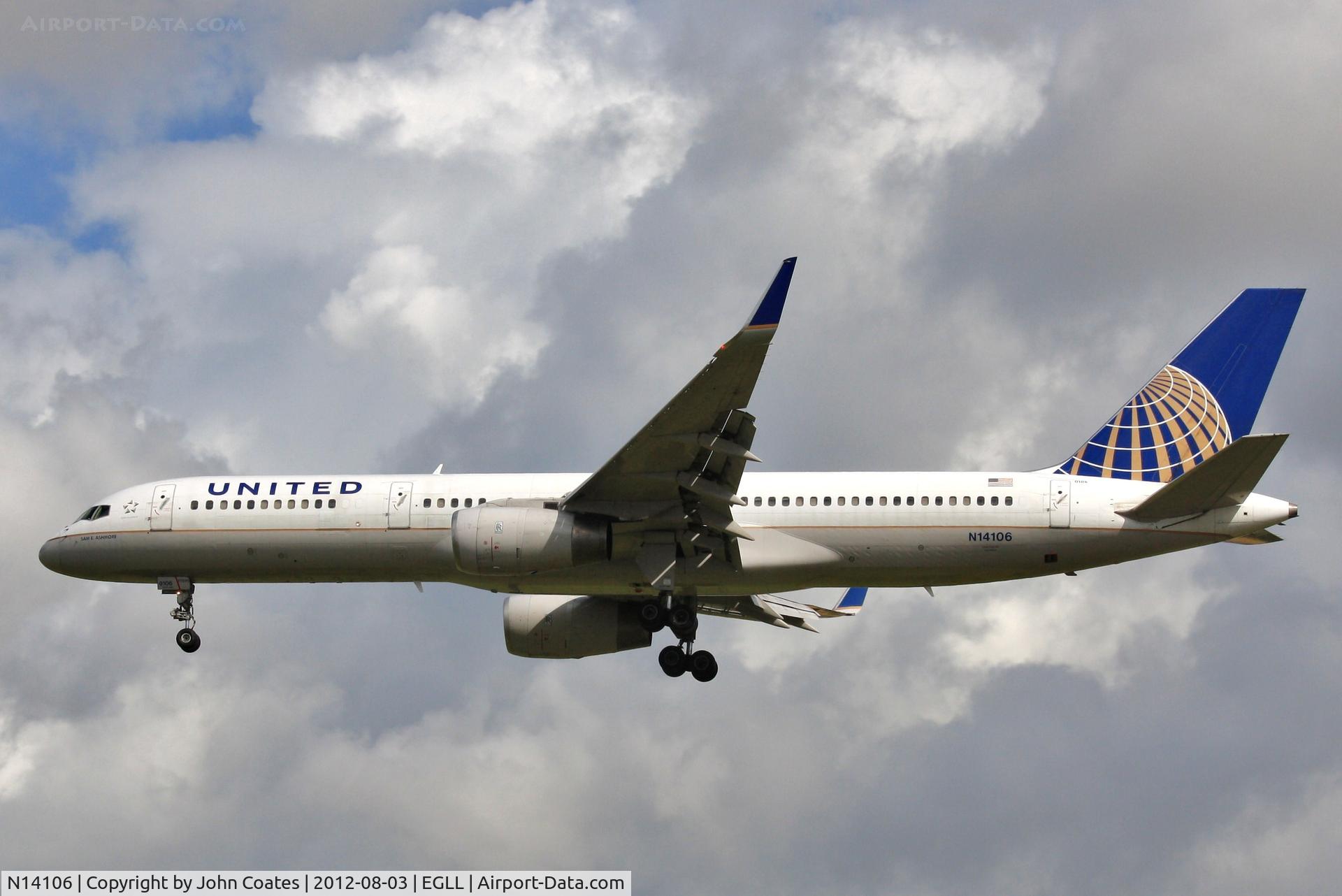 N14106, 1994 Boeing 757-224 C/N 27296, Finals to 27R