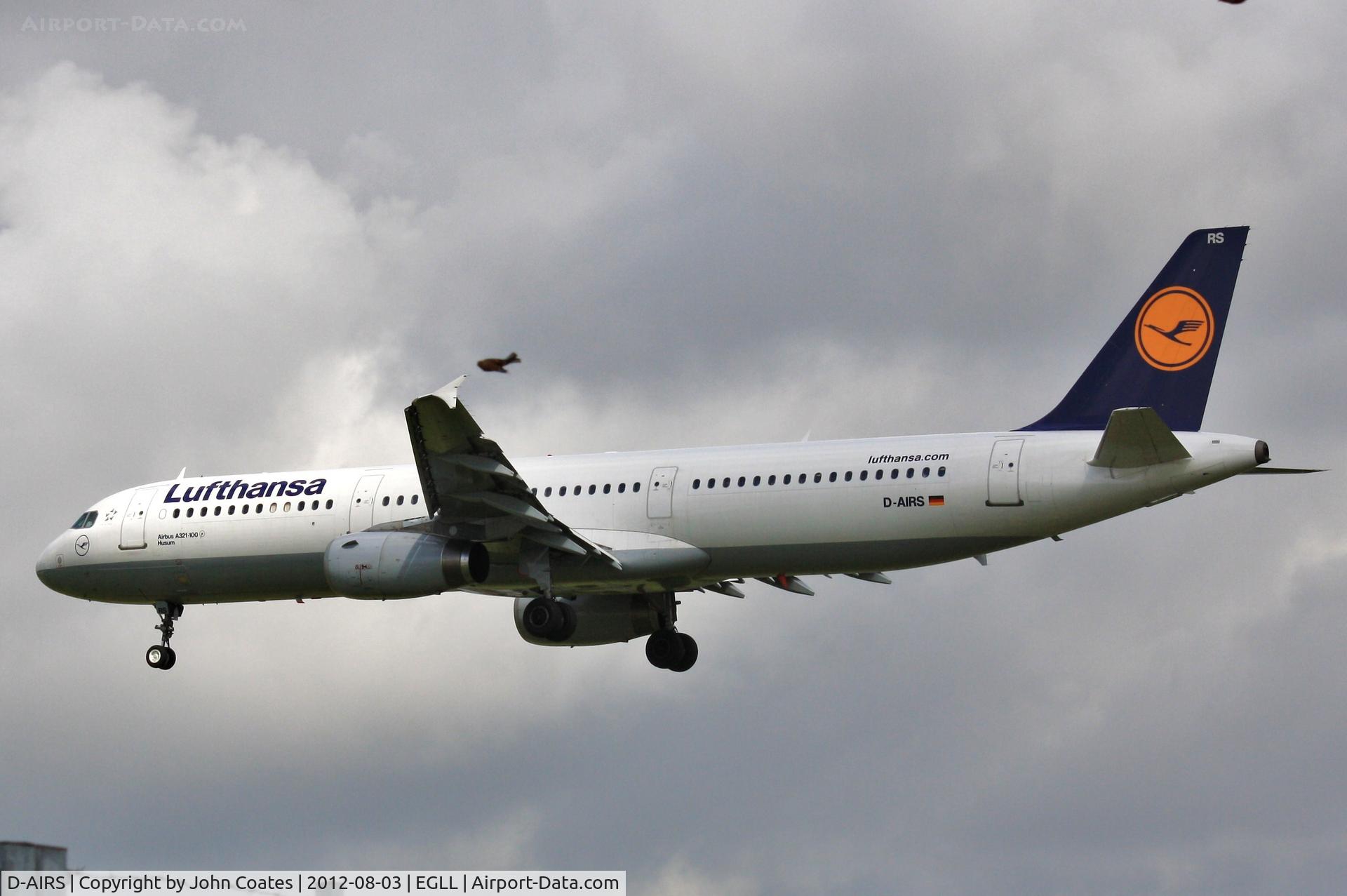 D-AIRS, 1996 Airbus A321-131 C/N 0595, Finals to 27R