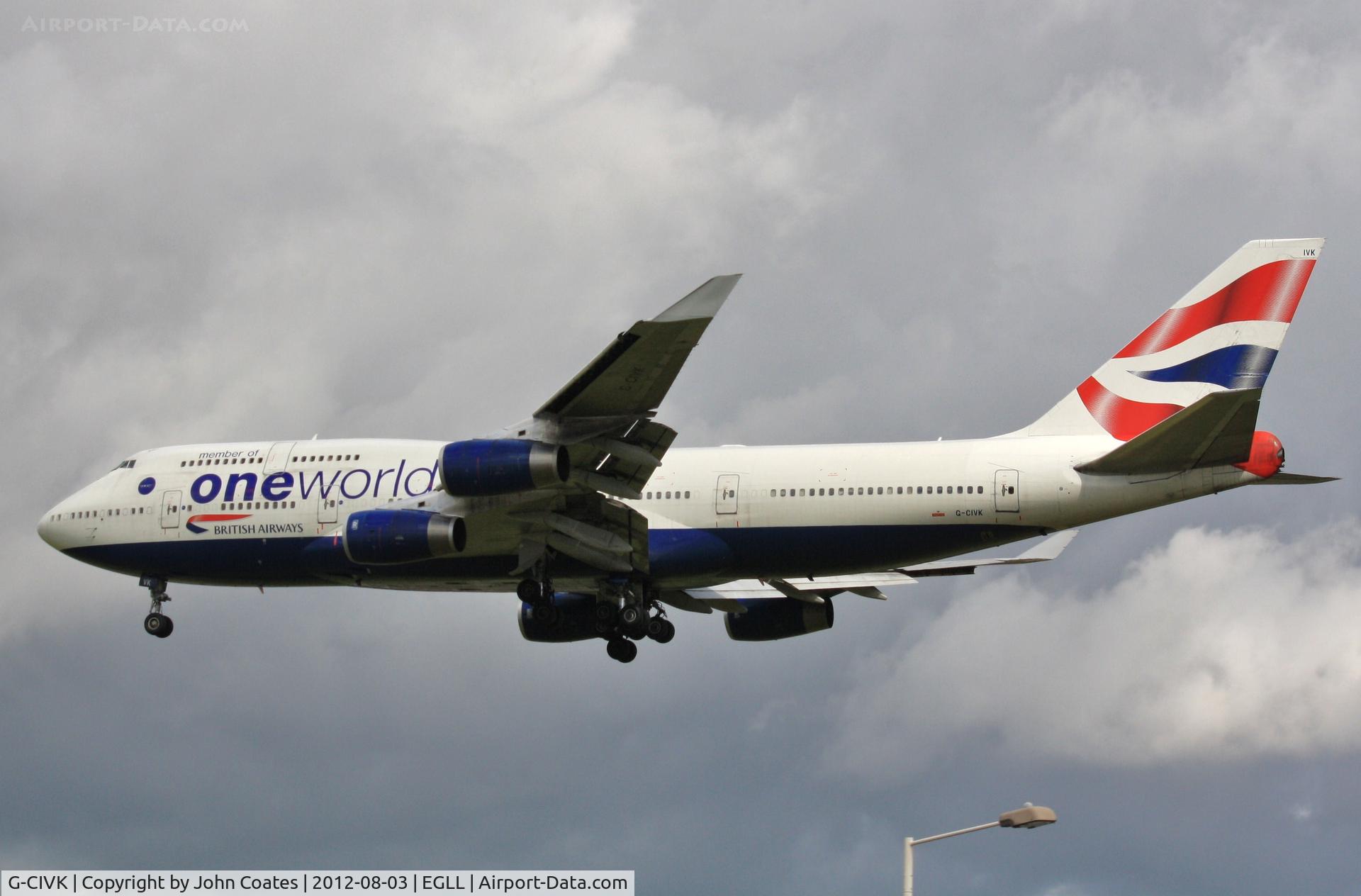 G-CIVK, 1997 Boeing 747-436 C/N 25818, Finals to 27R