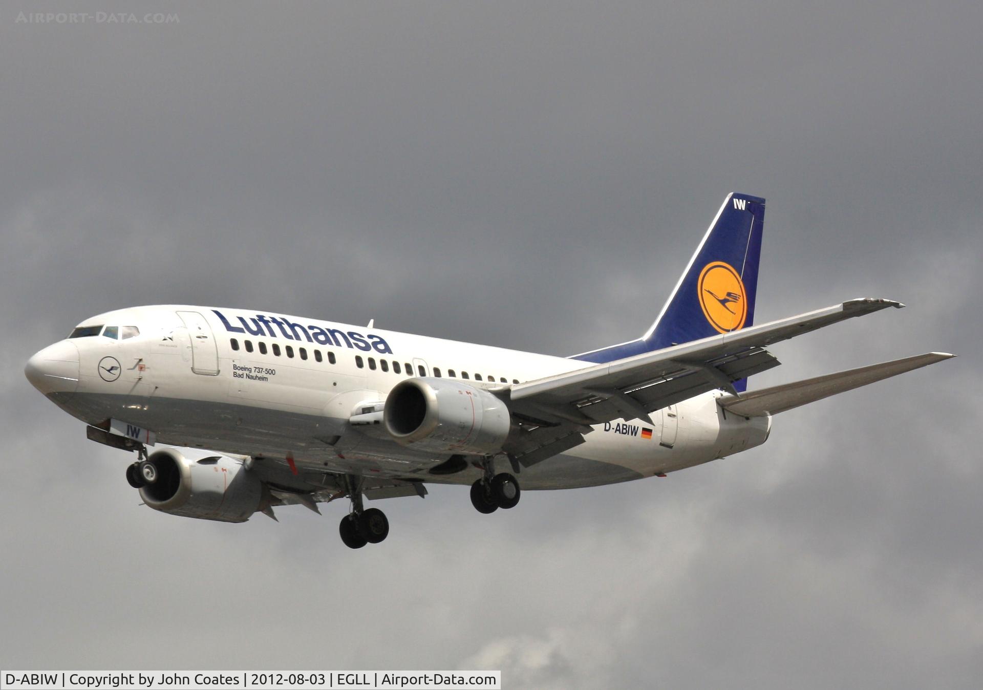 D-ABIW, 1991 Boeing 737-530 C/N 24945, Approach to 27R