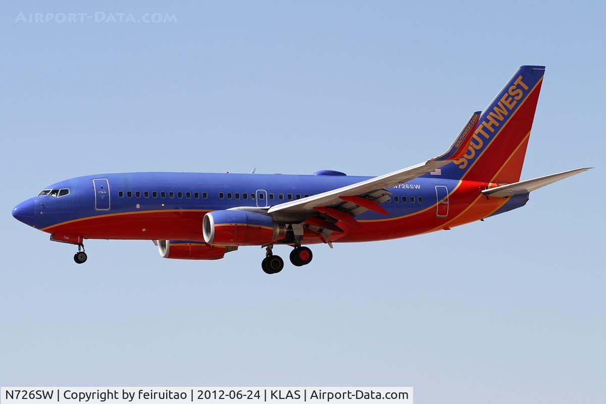 N726SW, 1999 Boeing 737-7H4 C/N 27858, Landing