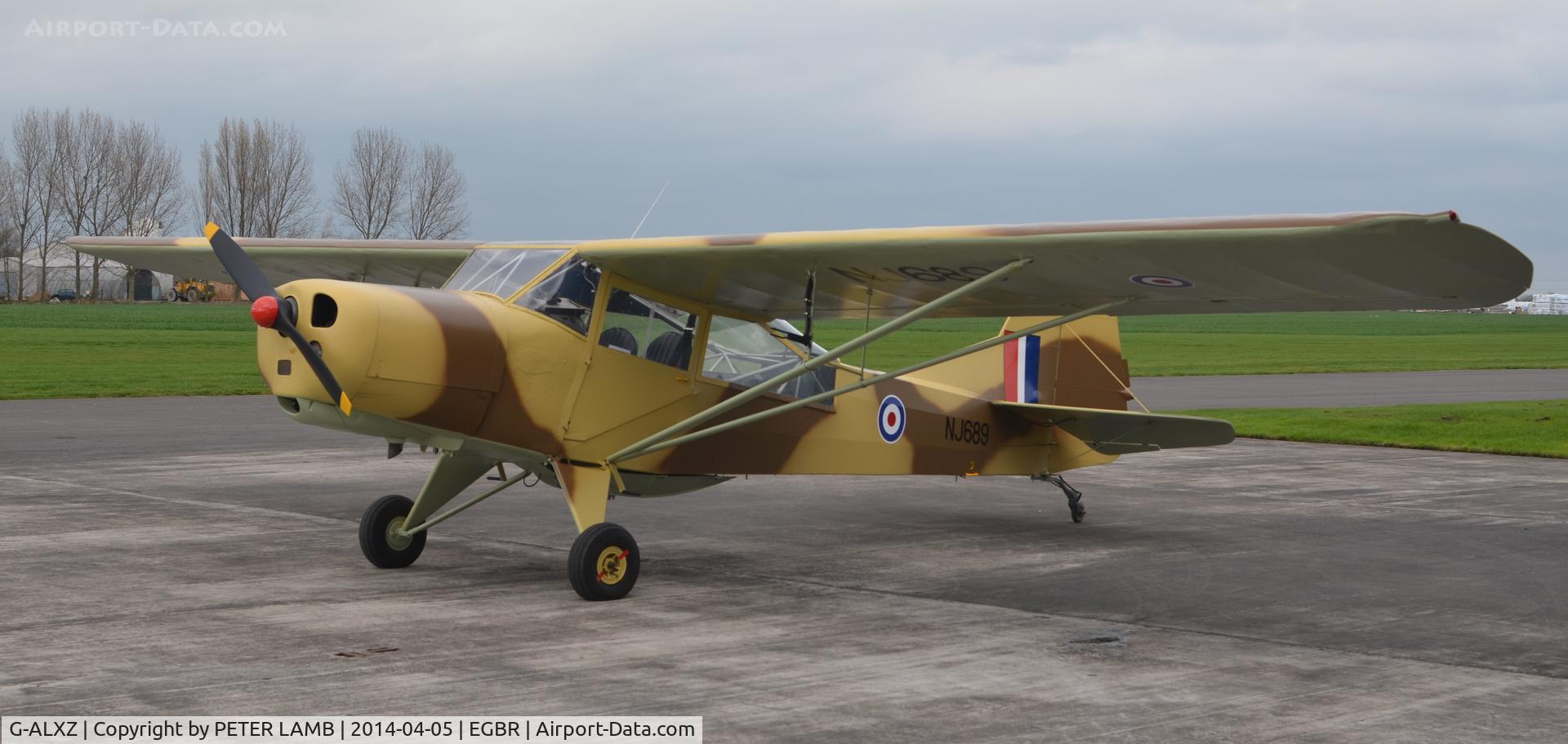 G-ALXZ, 1944 Taylorcraft Auster Mk.5/150 C/N 1082, Photo taken at Breighton E.Yorks