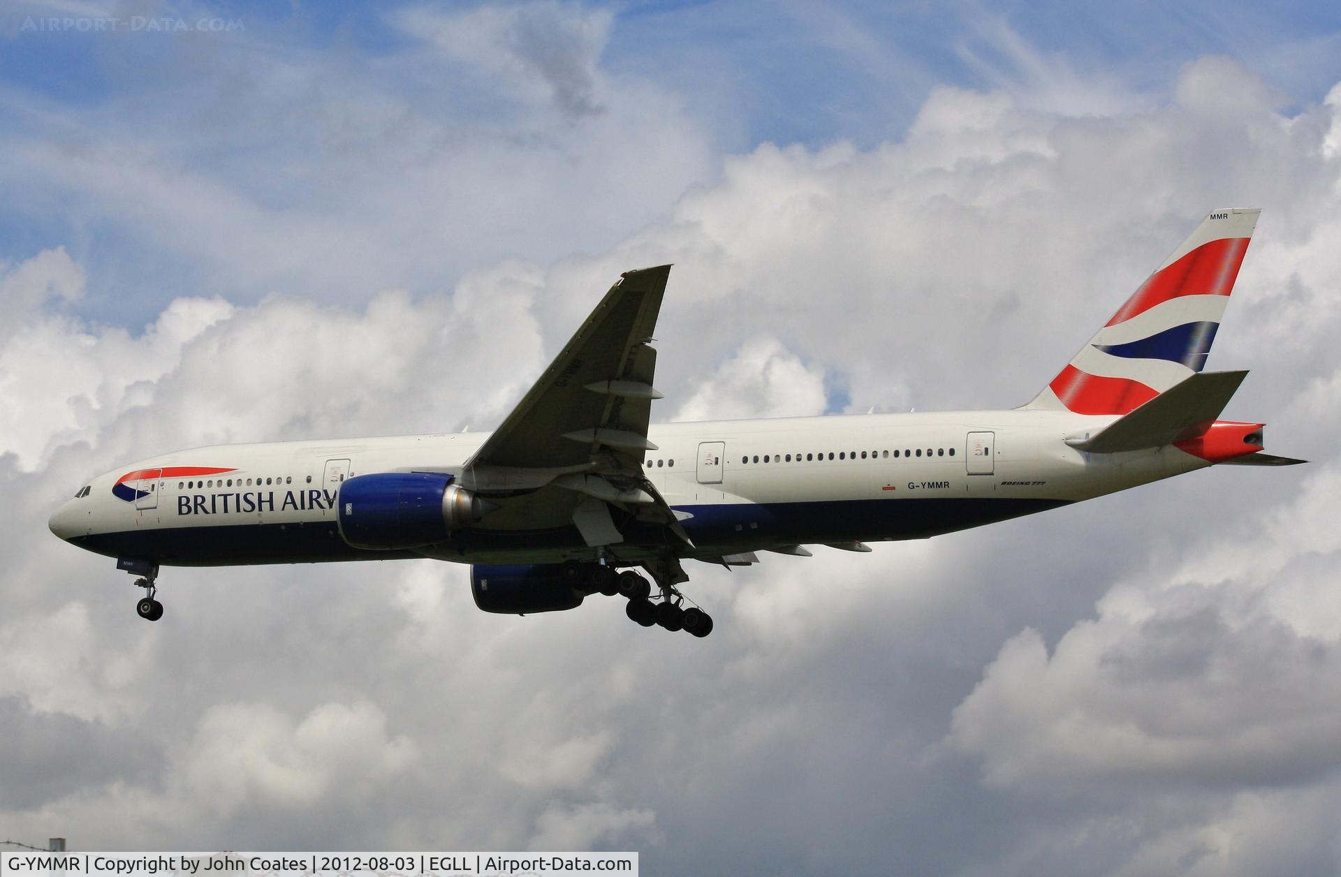 G-YMMR, 2008 Boeing 777-236 C/N 36516, Finals to 27R