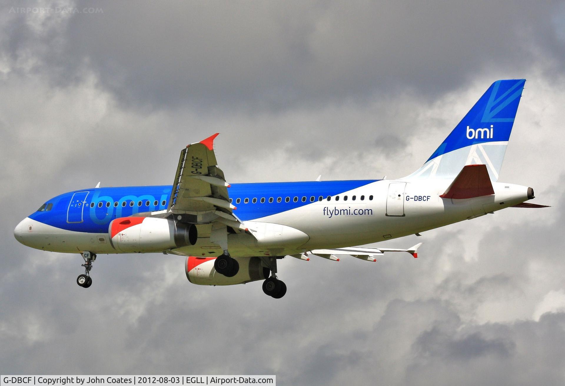 G-DBCF, 2005 Airbus A319-131 C/N 2466, Finals to 27R