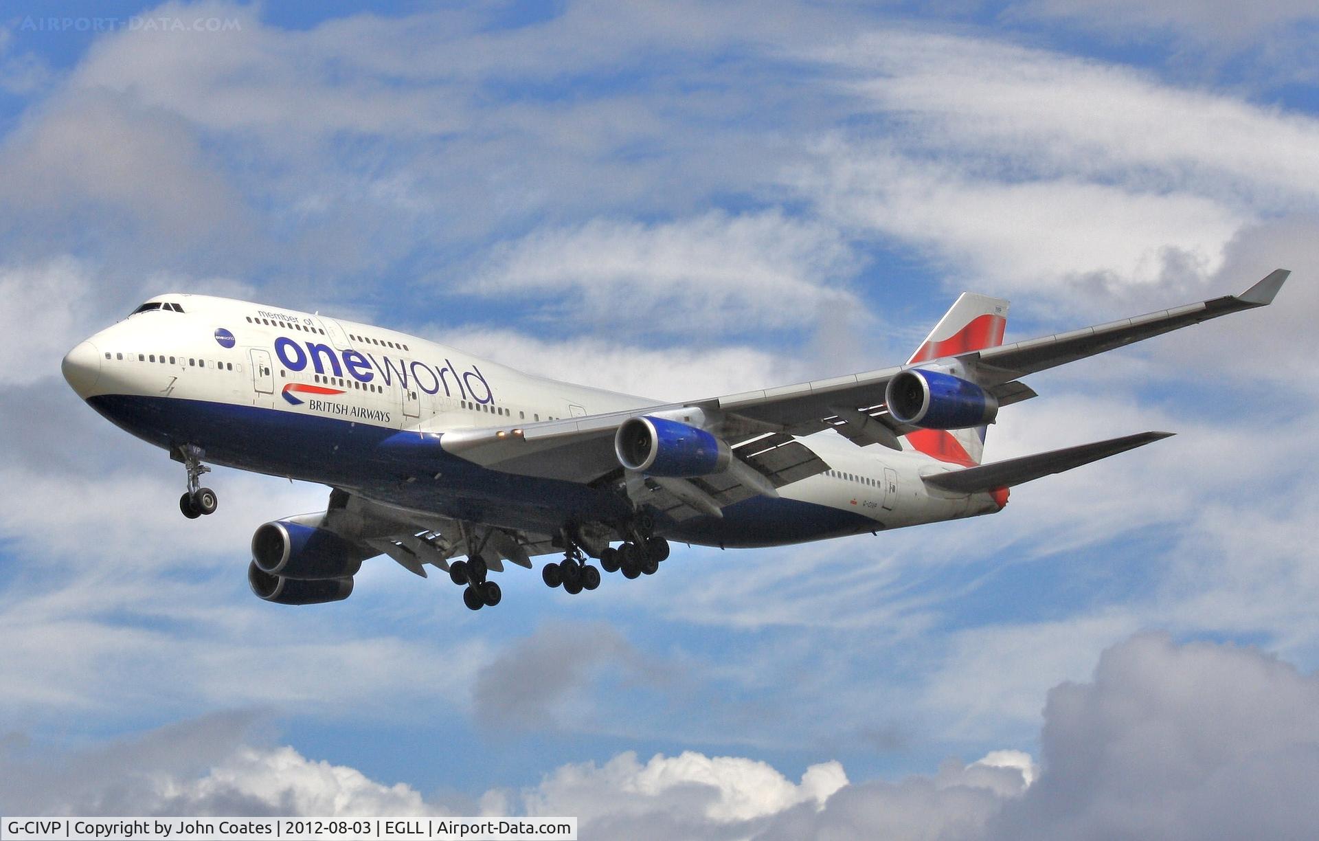 G-CIVP, 1998 Boeing 747-436 C/N 28850, Finals to 27R
