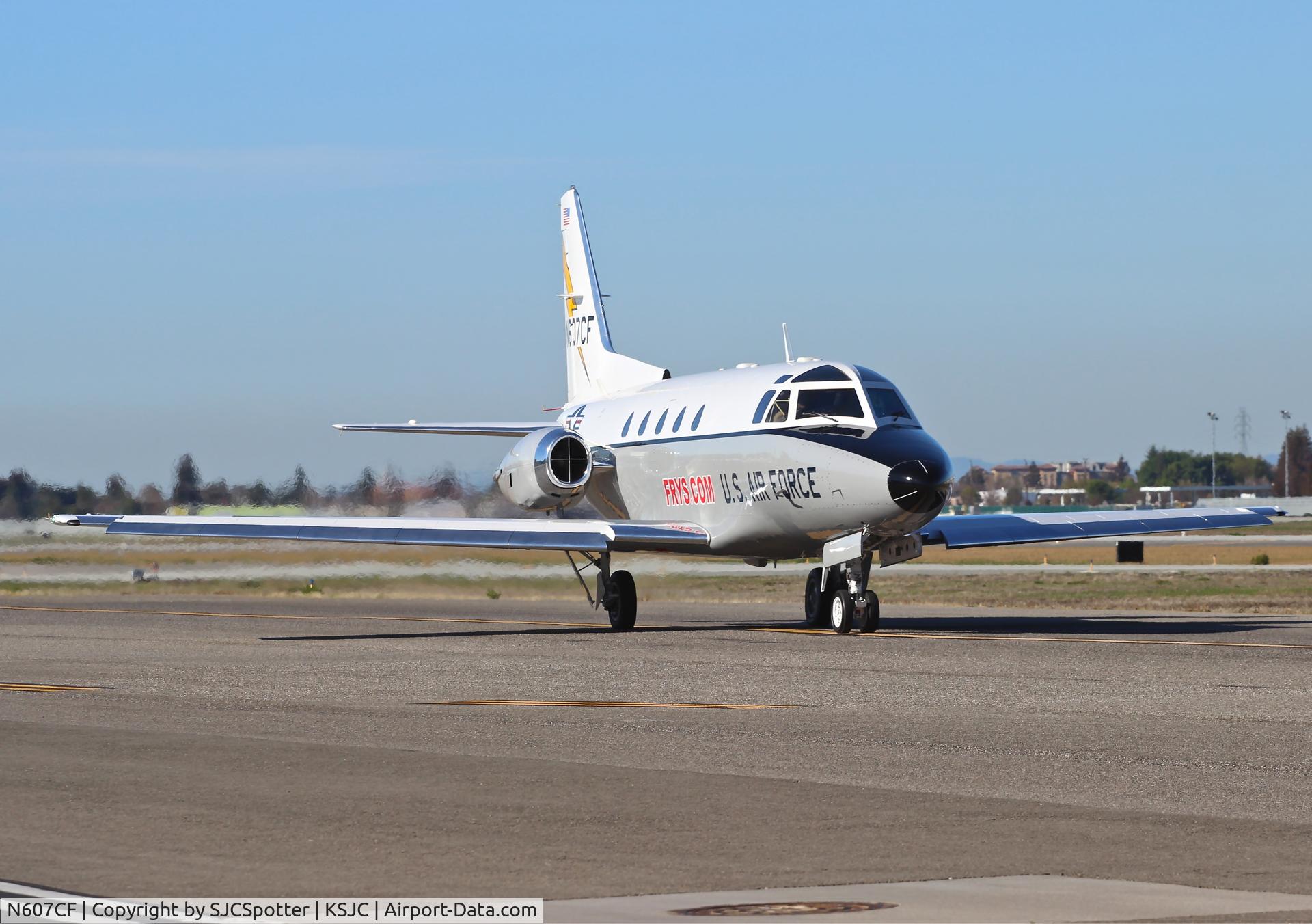 N607CF, 1976 North American NA-265-60 Sabreliner C/N 306-118, The local Sabreliner taxing out for a departure for BUR.