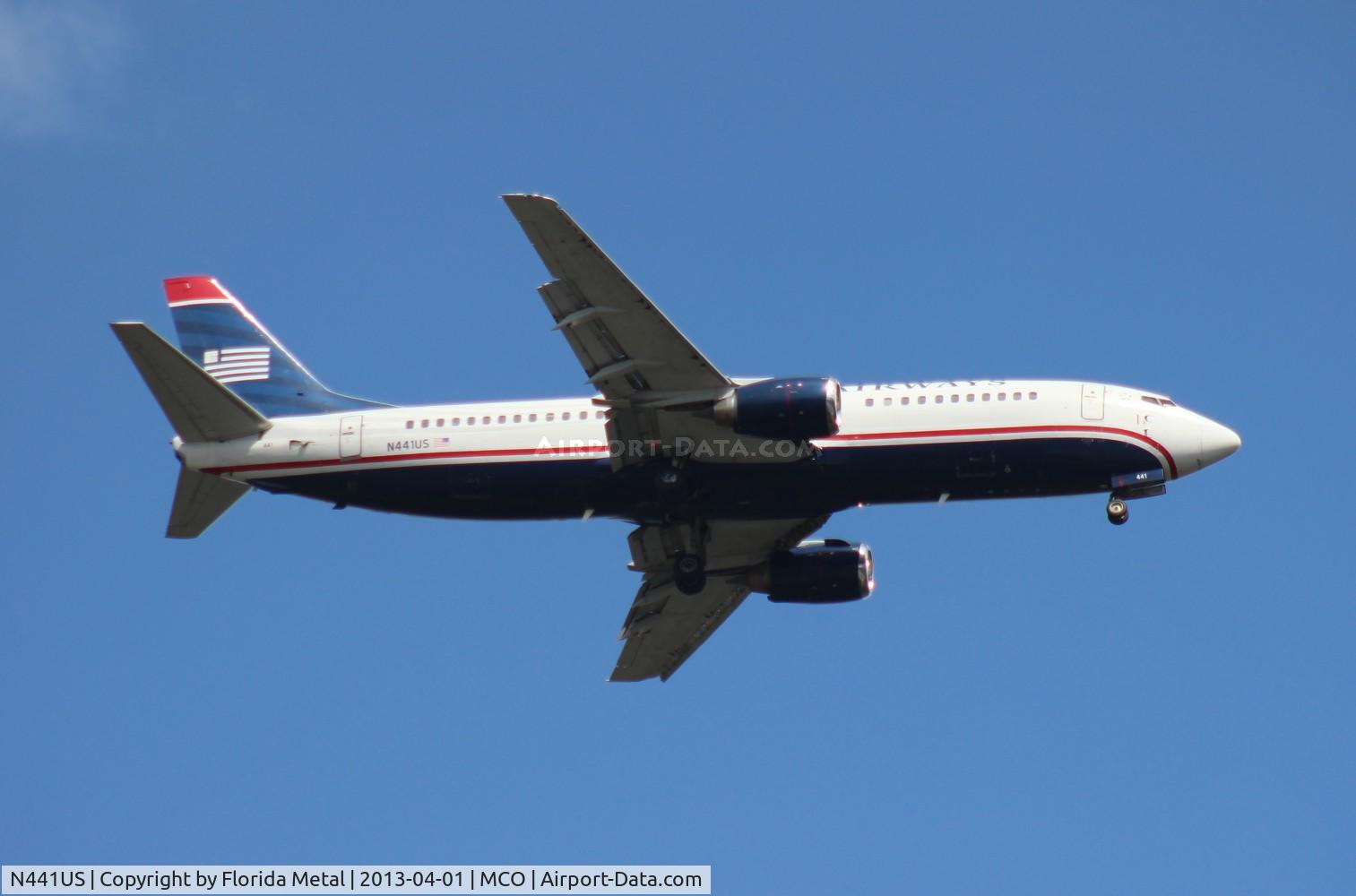 N441US, 1990 Boeing 737-4B7 C/N 24812, US Airways 737-400