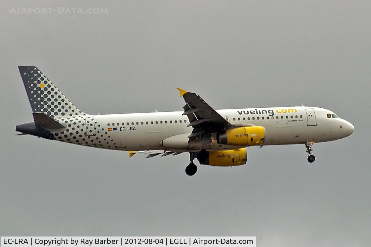 EC-LRA, 2005 Airbus A320-232 C/N 2479, Airbus A320-232 [2479] (Vueling Airlines) Home~G 04/08/2012. On approach 27L.