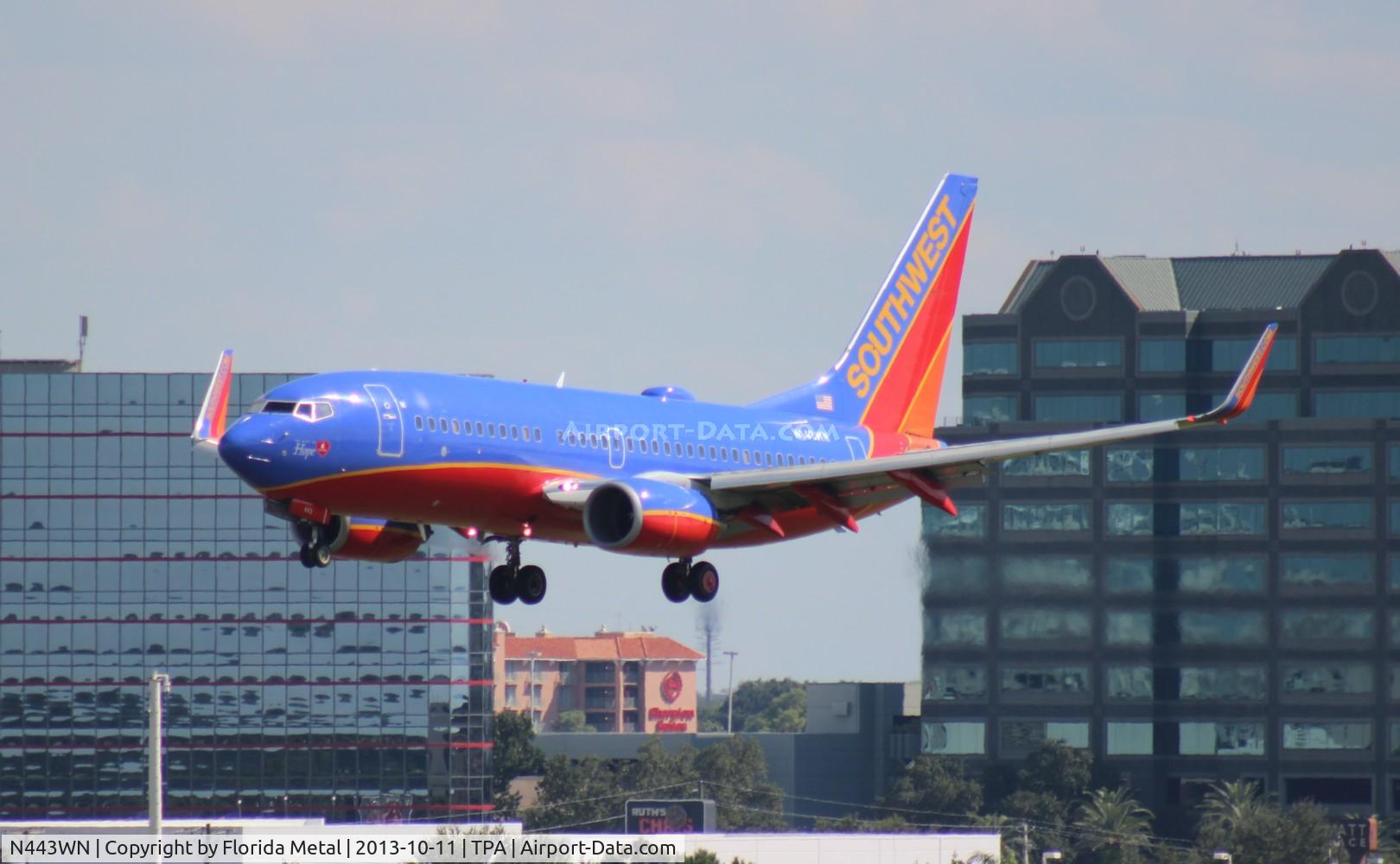 N443WN, 2003 Boeing 737-7H4 C/N 29838, Southwest 737-700