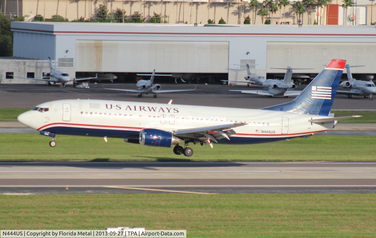 N444US, 1990 Boeing 737-4B7 C/N 24862, US Airways 737-400
