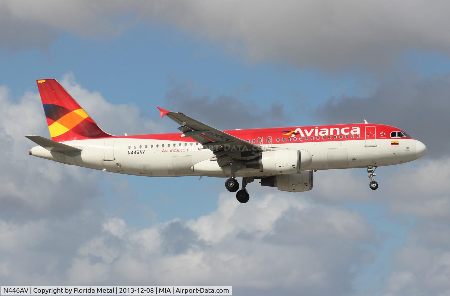 N446AV, 2009 Airbus A320-214 C/N 4046, Avianca A320