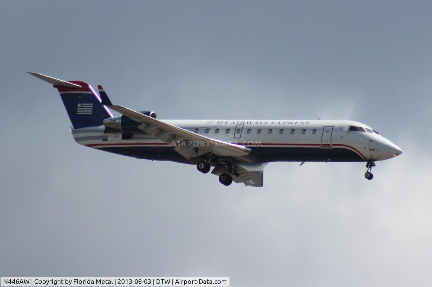 N446AW, 2003 Canadair CRJ-200LR (CL-600-2B19) C/N 7806, US Airways CRJ-200
