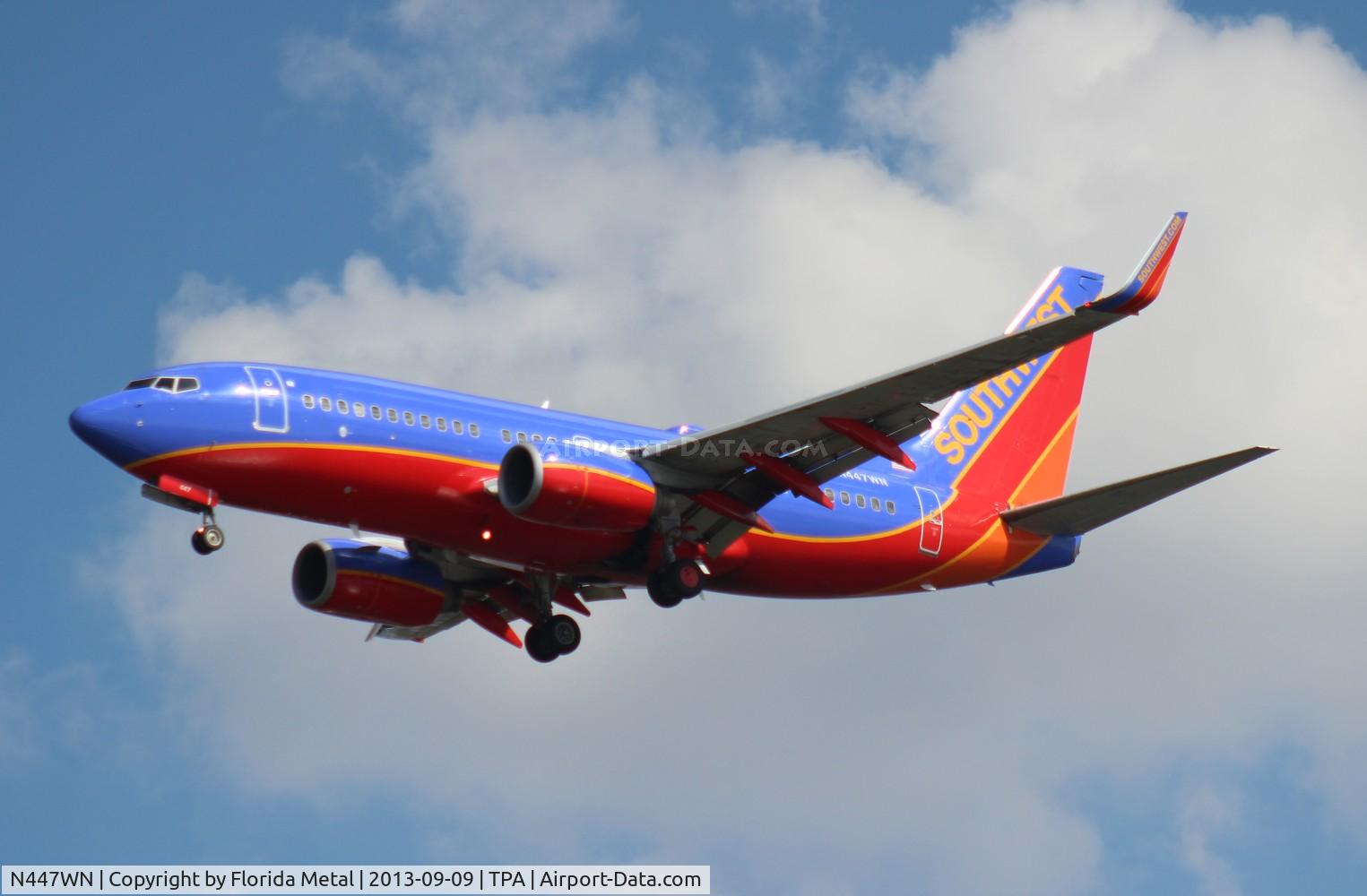 N447WN, 2003 Boeing 737-7H4 C/N 33720, Southwest 737-700