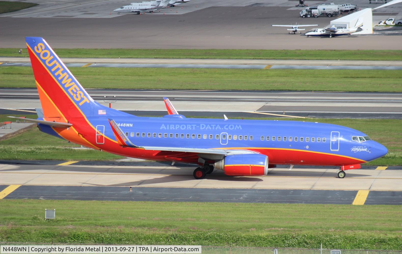 N448WN, 2003 Boeing 737-7H4 C/N 33721, Southwest 737-700