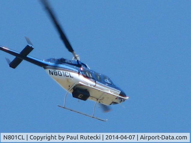 N801CL, 1979 Bell 206L-1 LongRanger II C/N 45354, Two fly overs in two days.  Possibly checking power transmission lines.