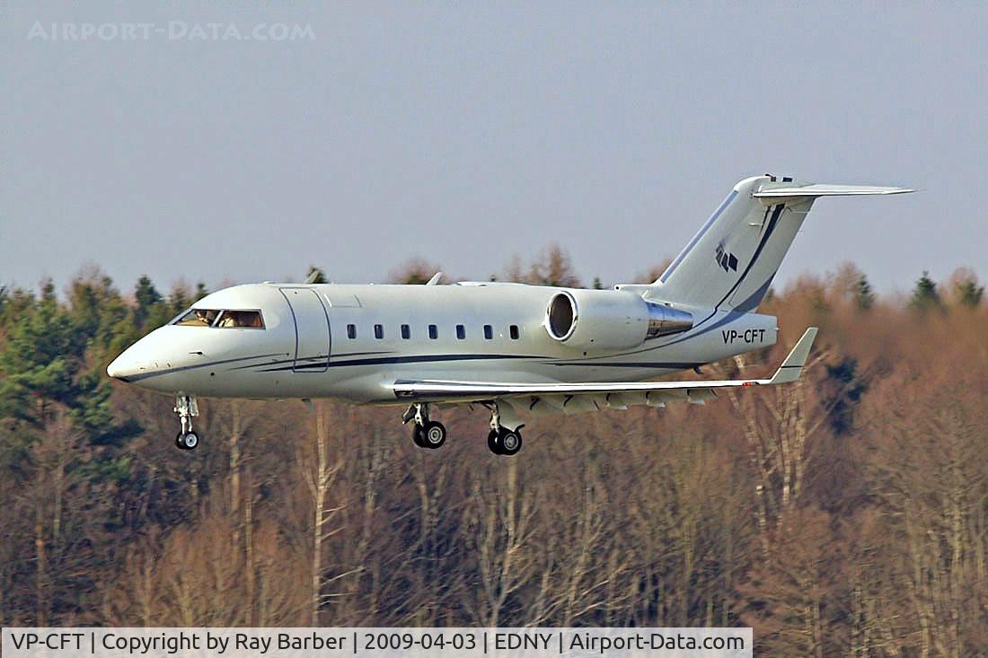 VP-CFT, 1990 Canadair Challenger 601-3A (CL-600-2B16) C/N 5067, Canadair 601-3A Challenger [5067] Friedrichshafen~D 03/04/2009