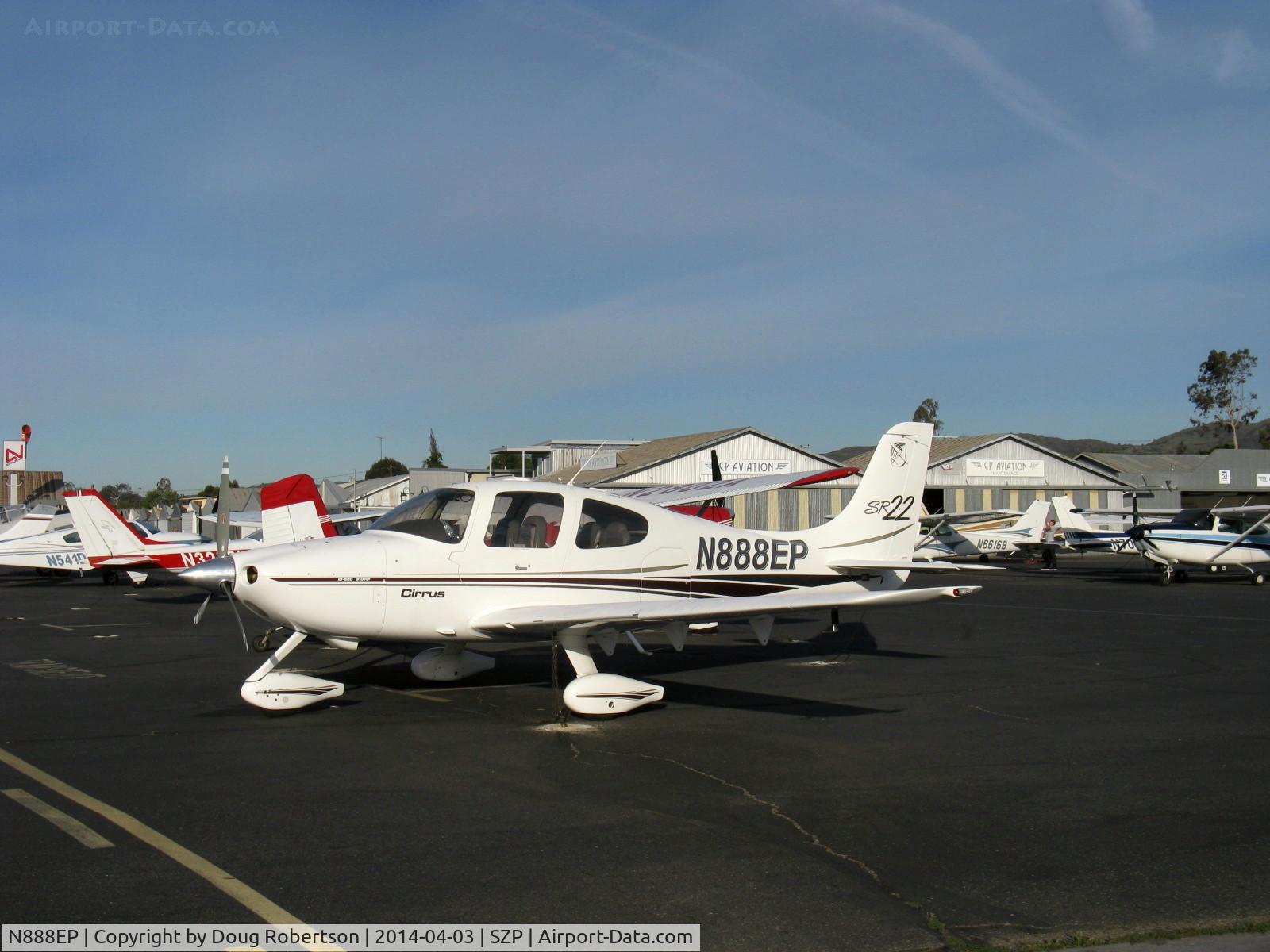 N888EP, 2002 Cirrus SR22 C/N 0190, 2002 Cirrus SR22, Continental IO-550-N 310 Hp, BRS parachute recovery system standard