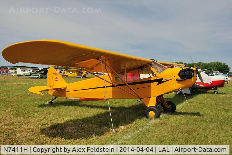 N7411H, 1946 Piper J3C-65 Cub C/N 20671, Sun-N-Fun 2014